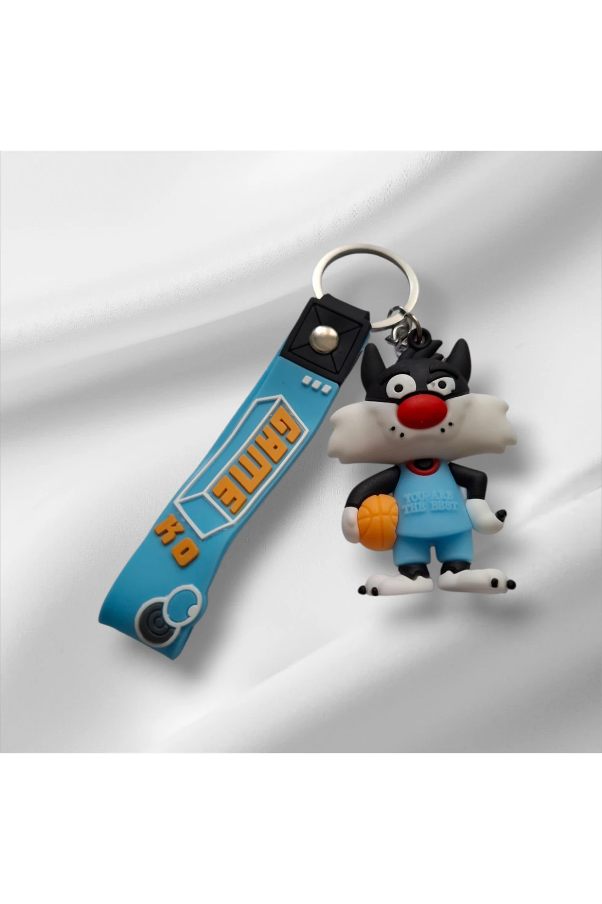 3d Sylvester Sevimli Silikon Anahtarlık Hediyelik Ve Çanta Aksesuarı