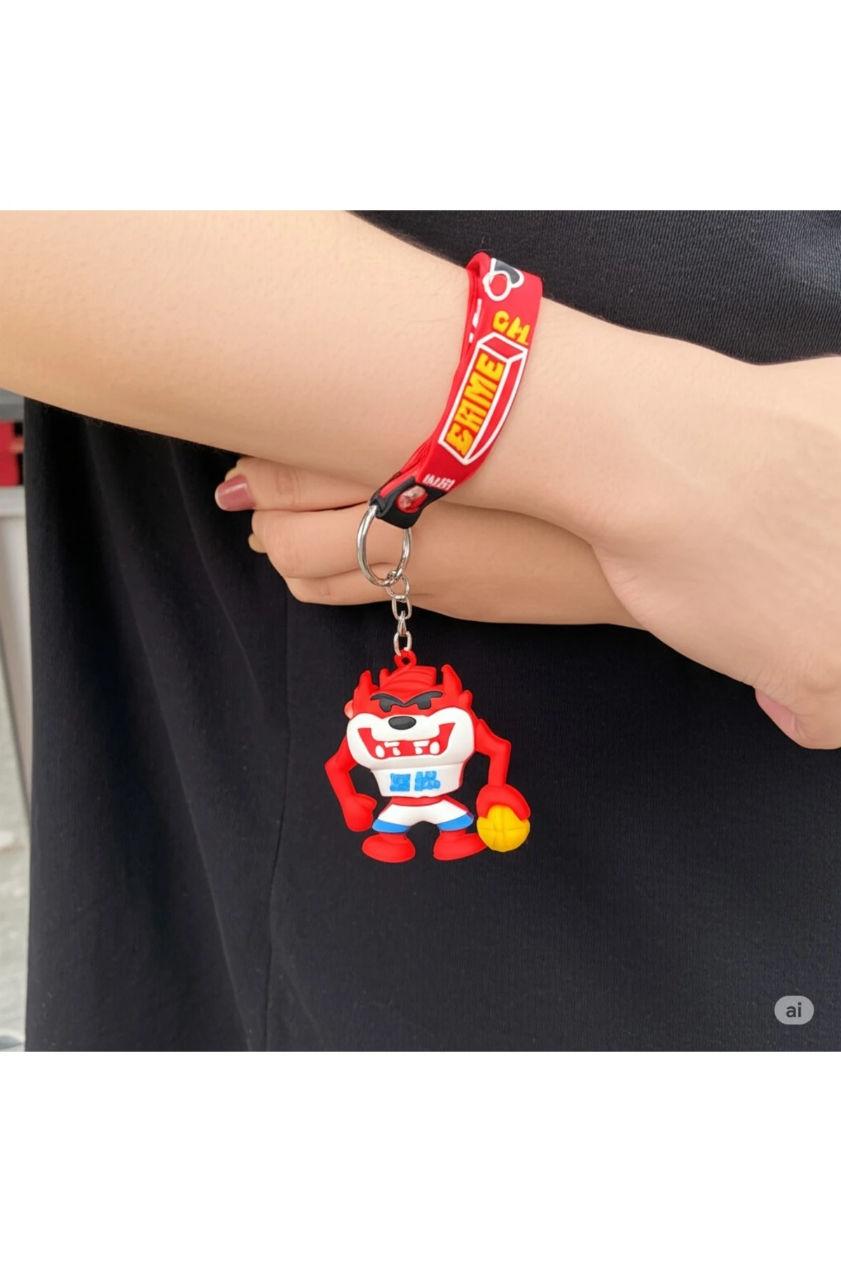 3d Tazmanya Canavarı Silikon Anahtarlık Hediyelik Ve Çanta Aksesuarı