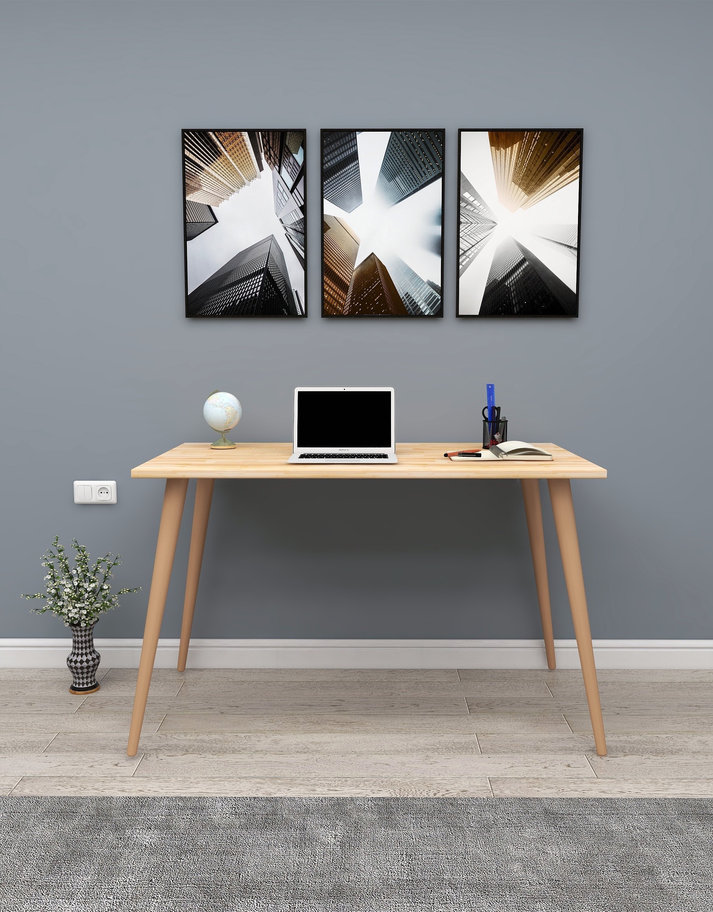 Woodface Rixy Ahşap Çalışma Masası