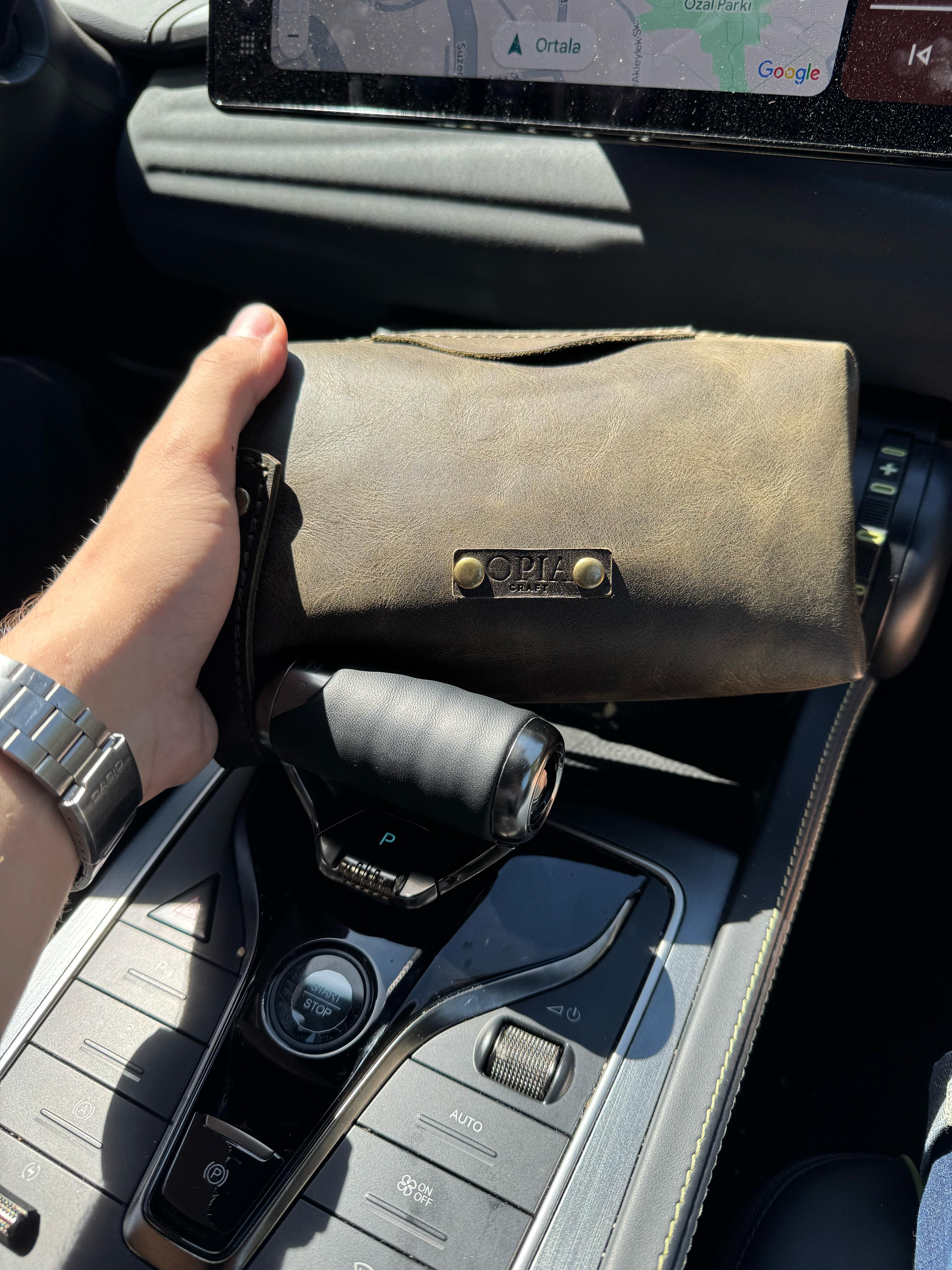 Deri Dopp Kit Çanta
