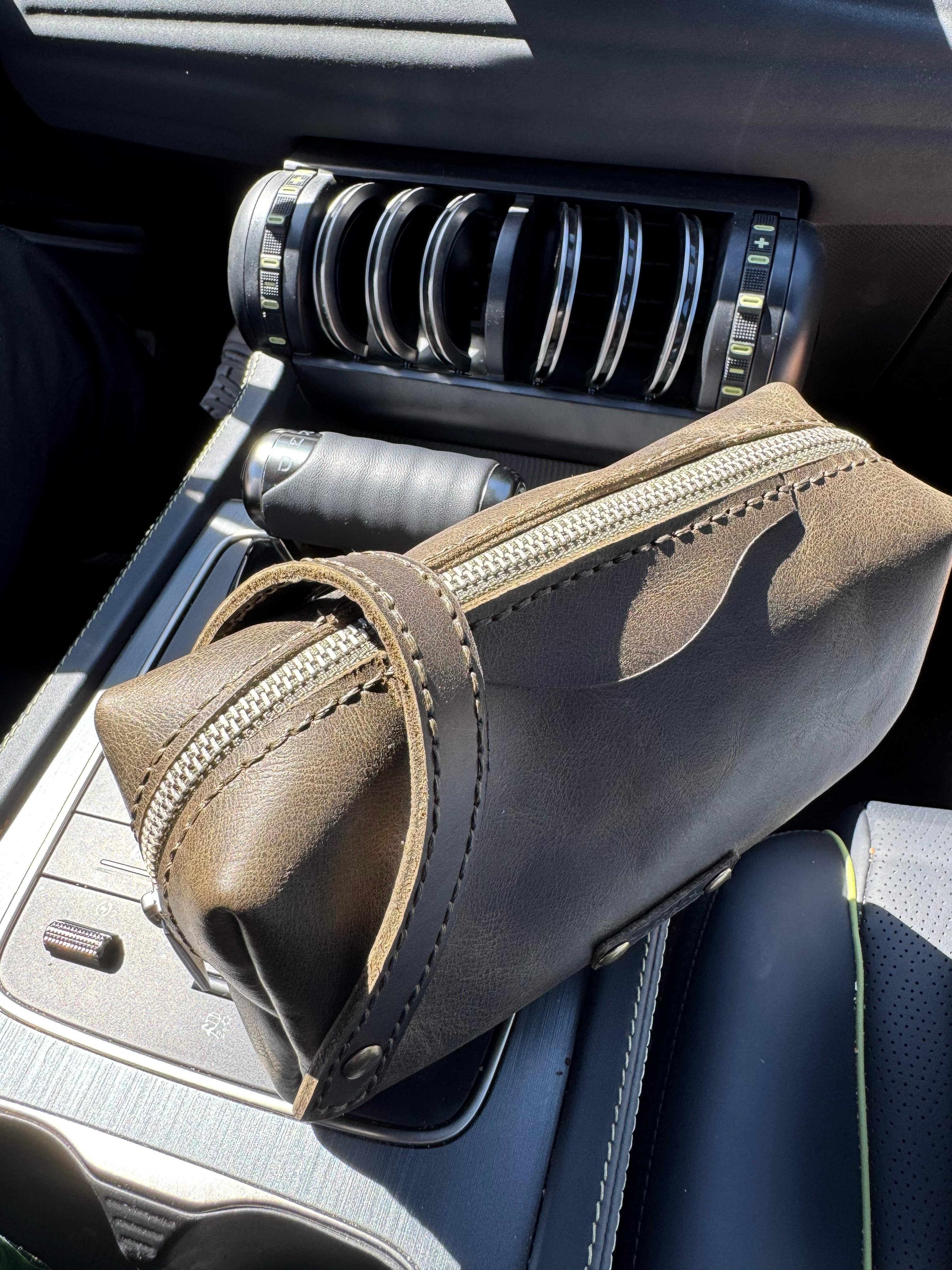 Deri Dopp Kit Çanta