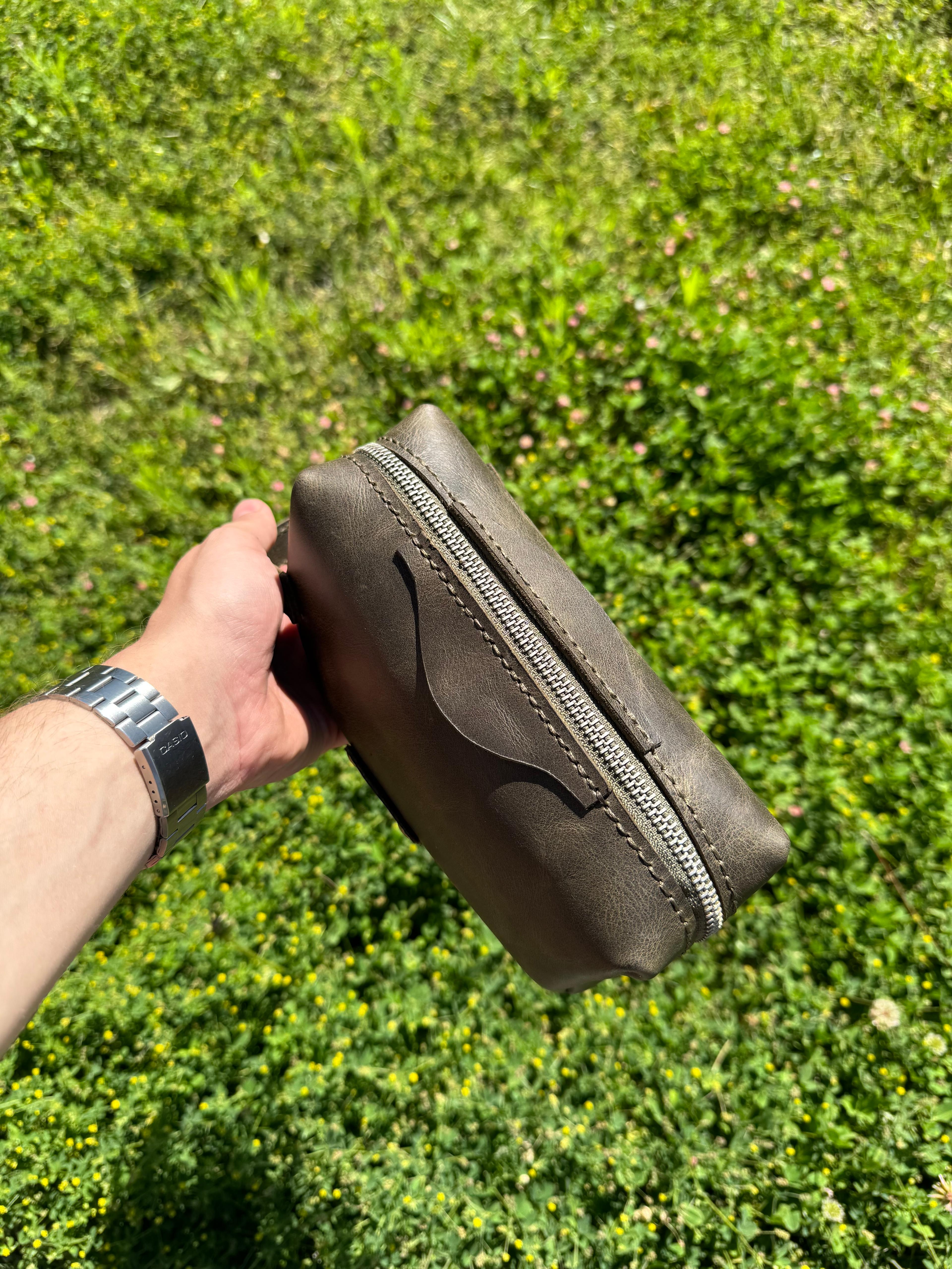 Deri Dopp Kit Çanta