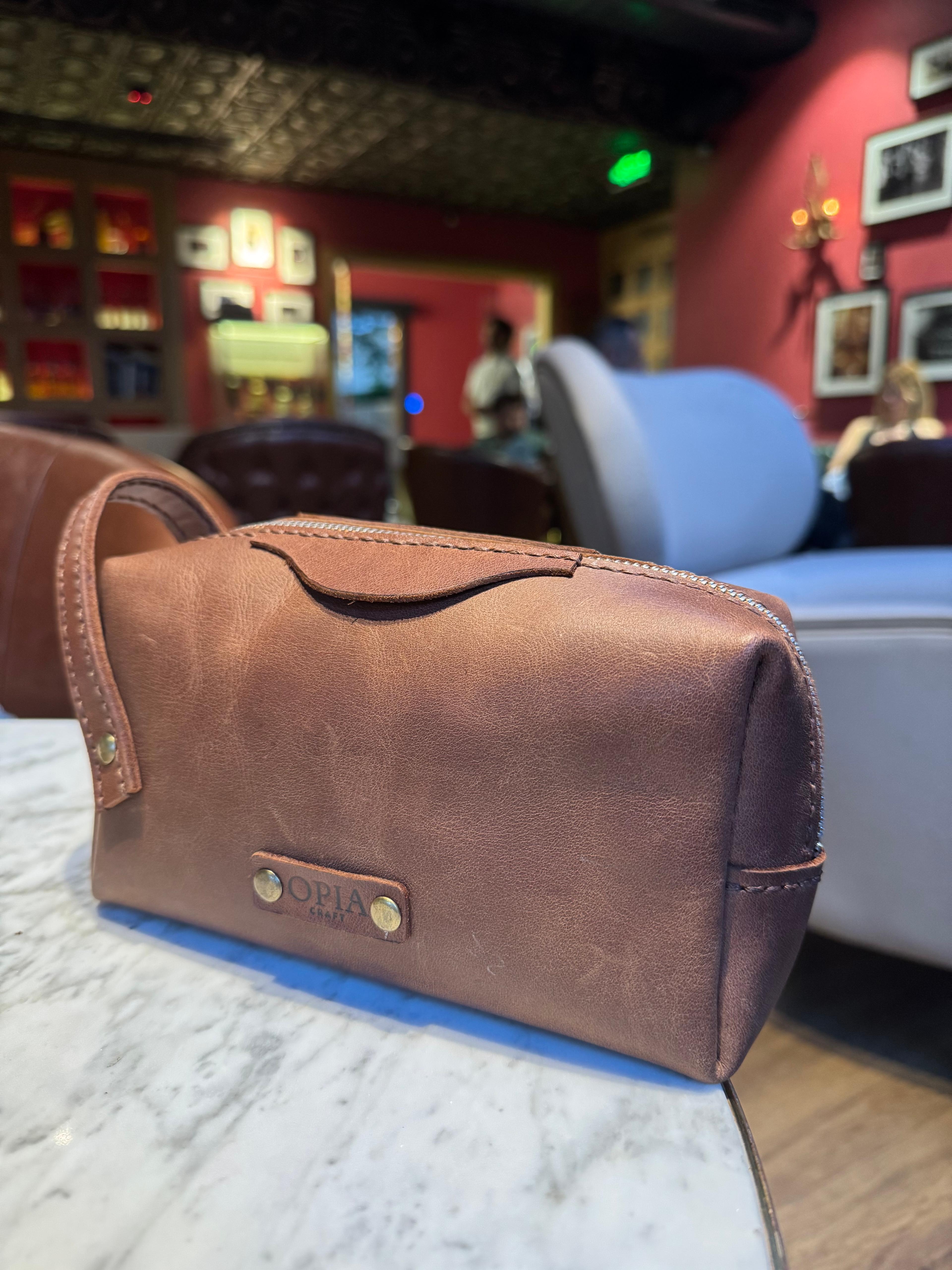 Deri Dopp Kit Çanta