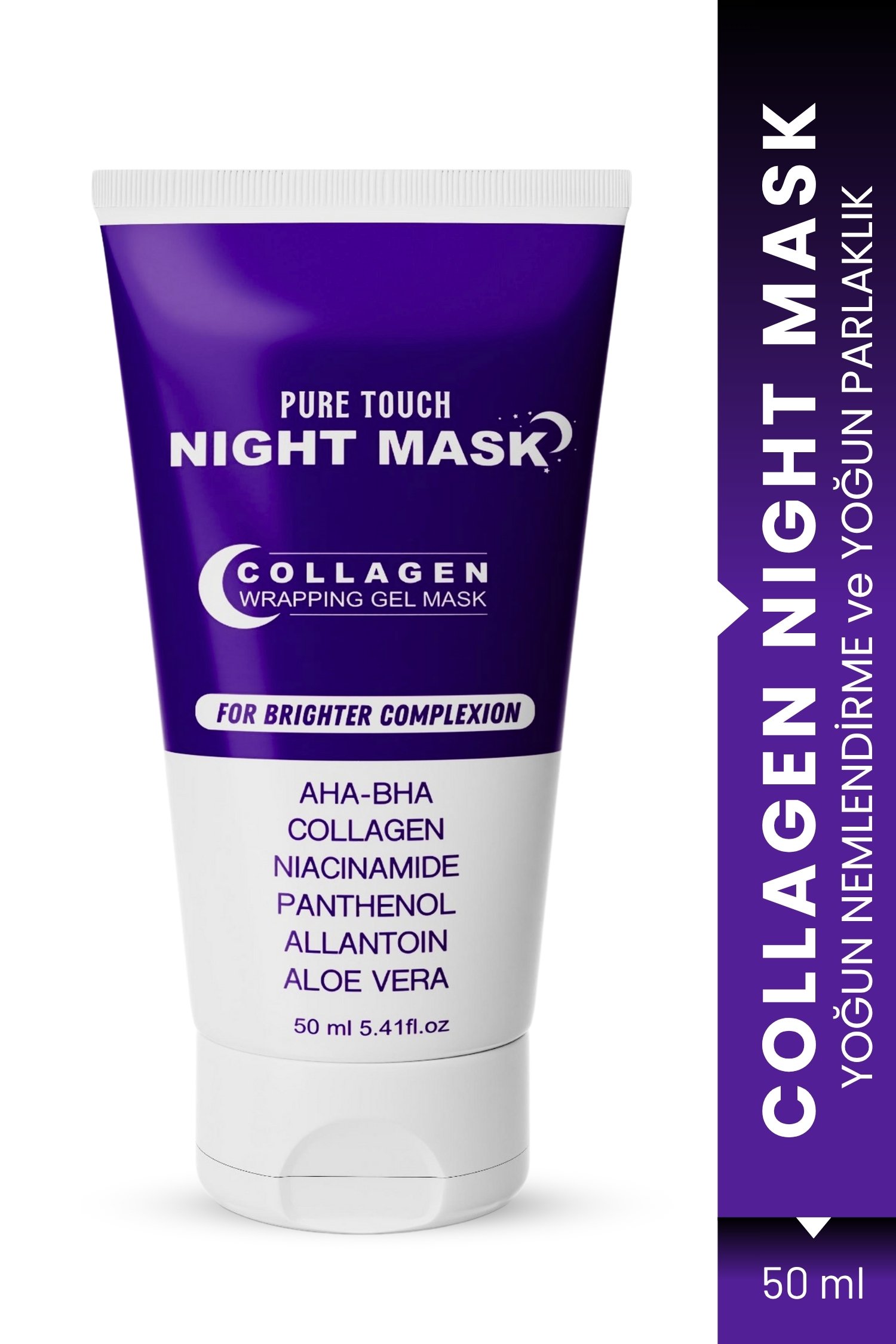 Soyulabilen Kolajen Gece Maskesi, Collagen Night Mask, Soyulabilir Kolejen Yüz Maskesi - Anti Aging main variant image