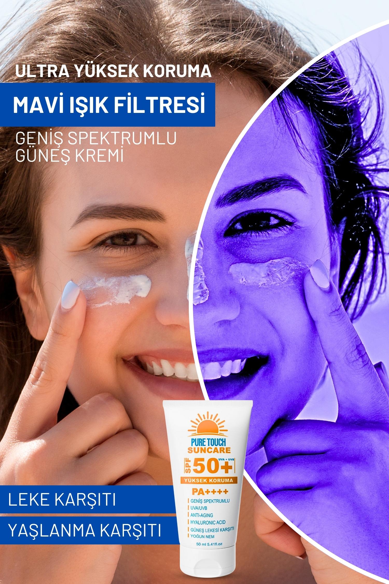 SPF 50+ Leke Karşıtı Güneş Kremi / PA++++ Yüksek Koruma, Anti Aging, Yüz ve Vücut Kullanımı
