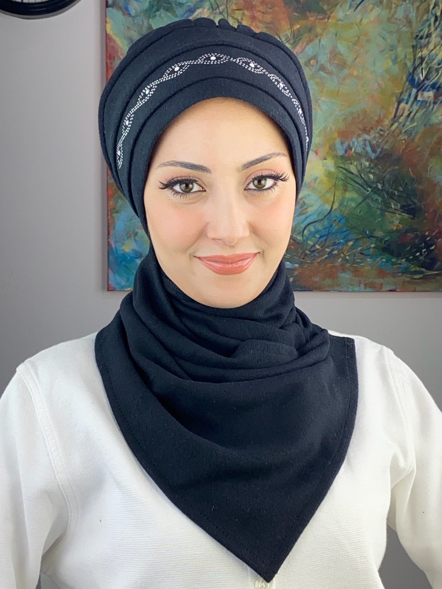 ARPA İNCİ  DESENLİ BERE