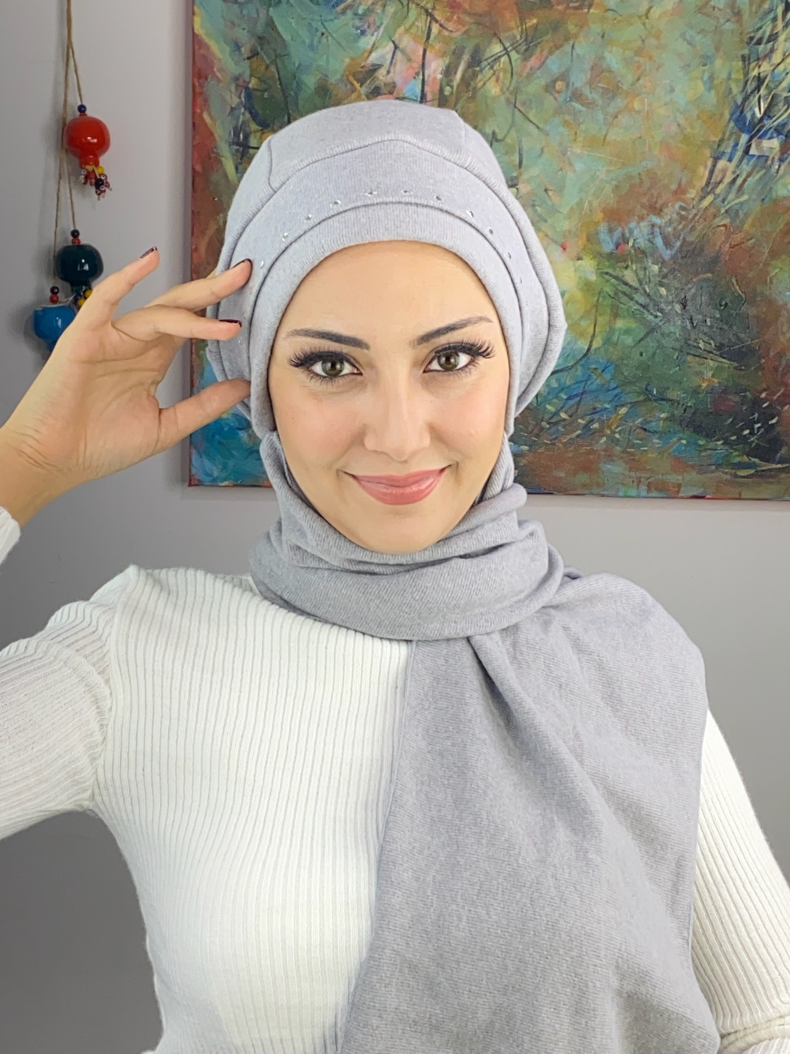 KARE TAŞ DETAYLI BERE