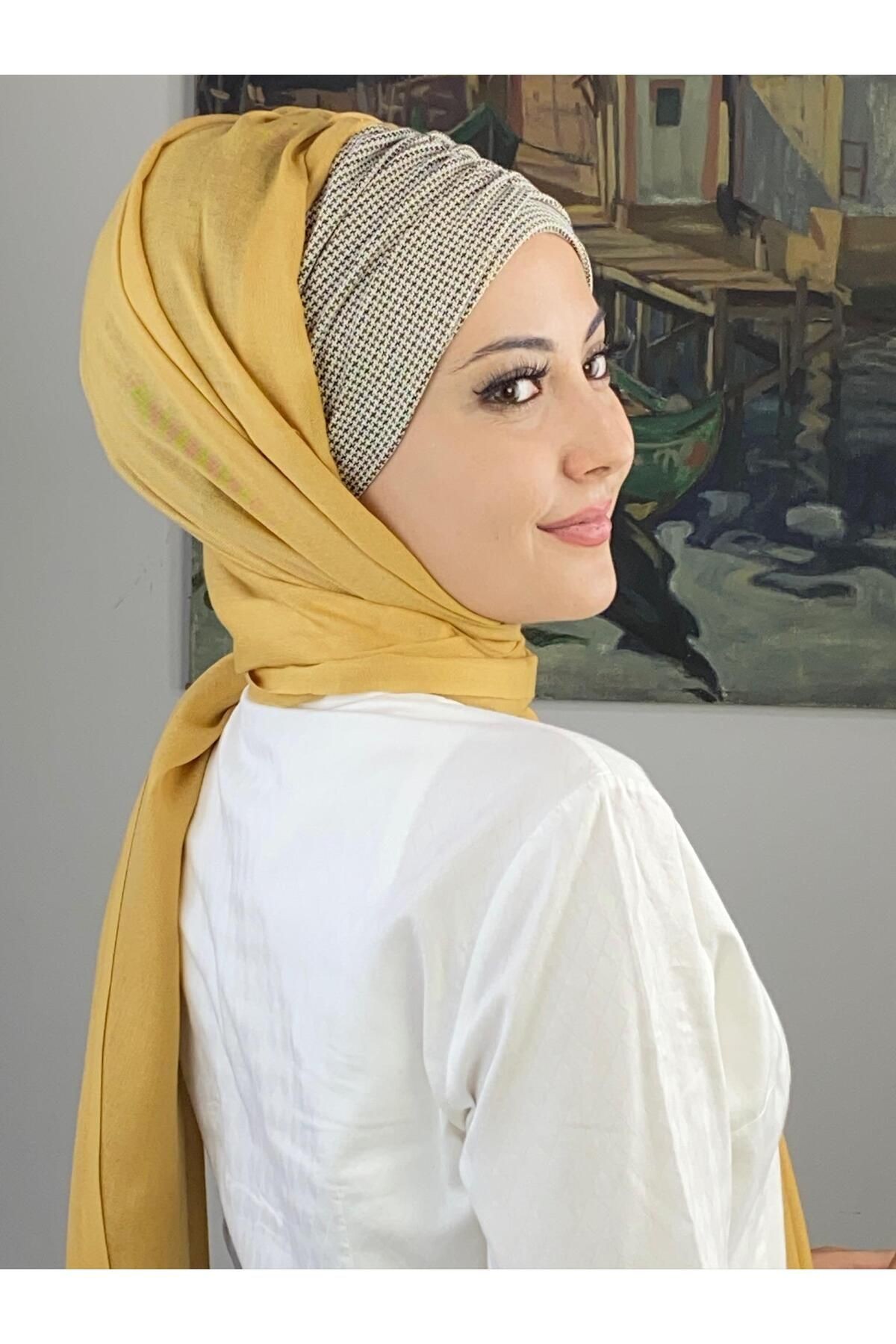 SARI PİTİKARE BÜZGÜLÜ ŞAL