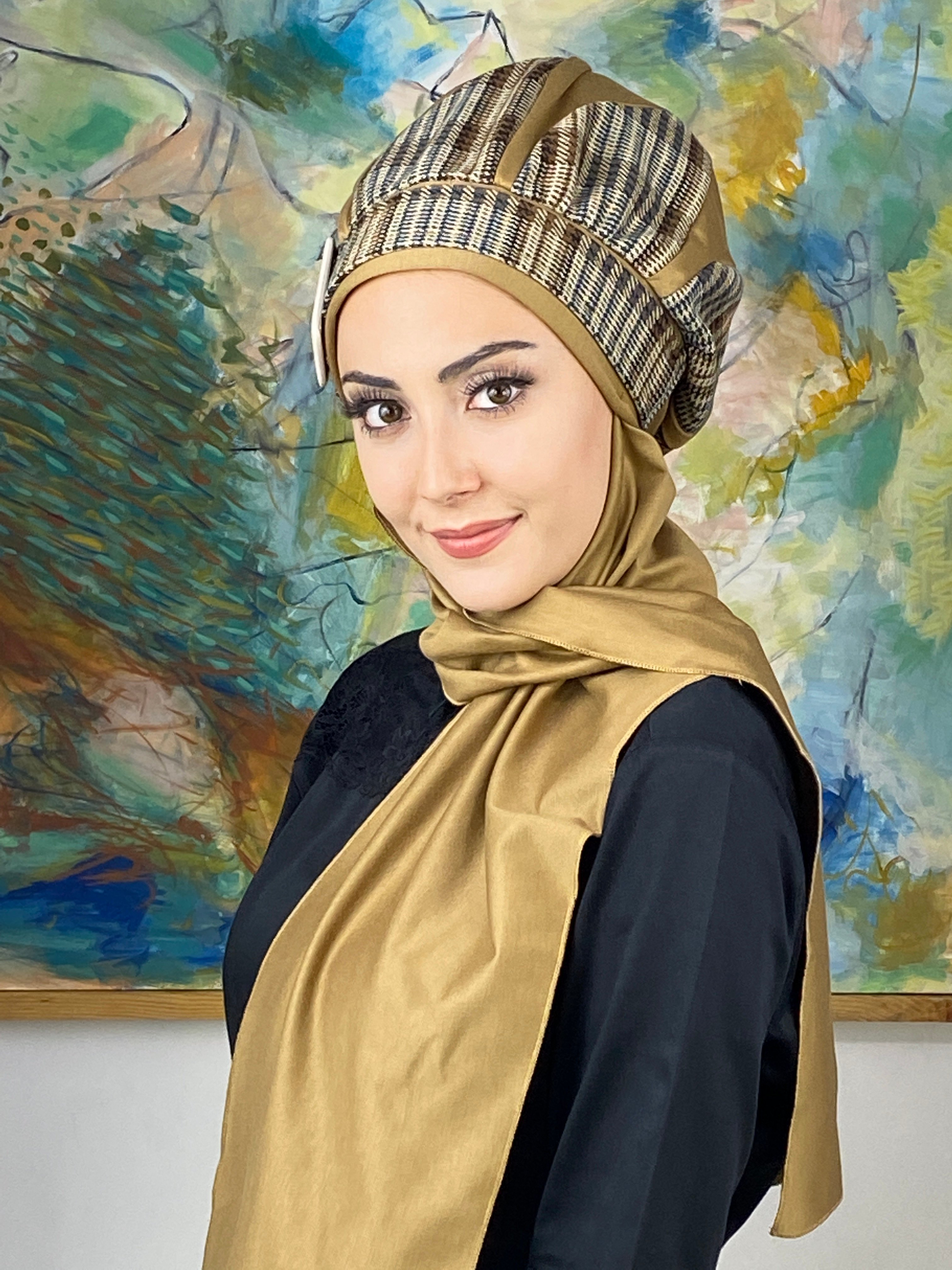 Damla Model İri Ekoseli Teasettür Bere