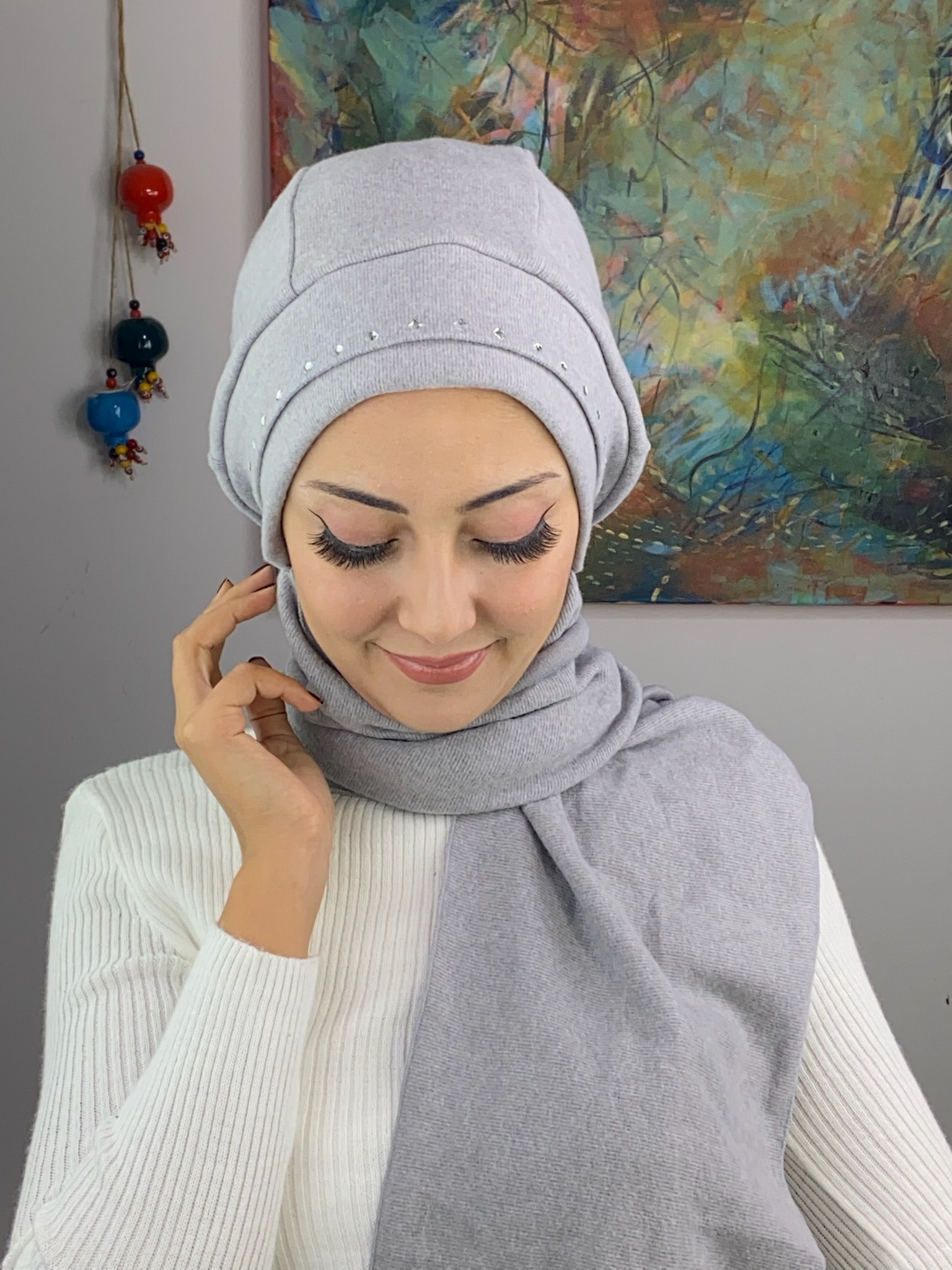 KARE TAŞ DETAYLI BERE