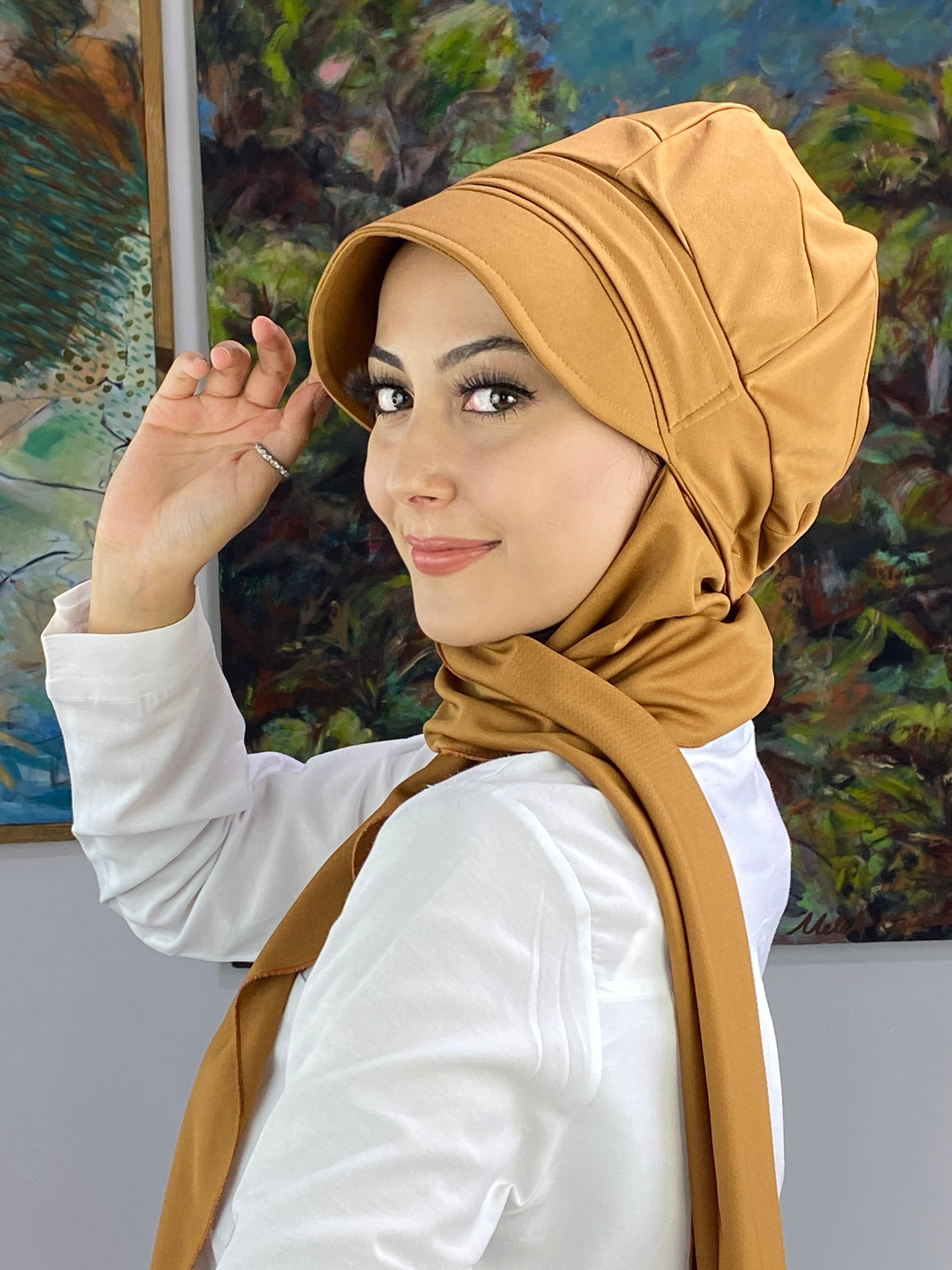 Atkılı Tokalı Şapkal Şal