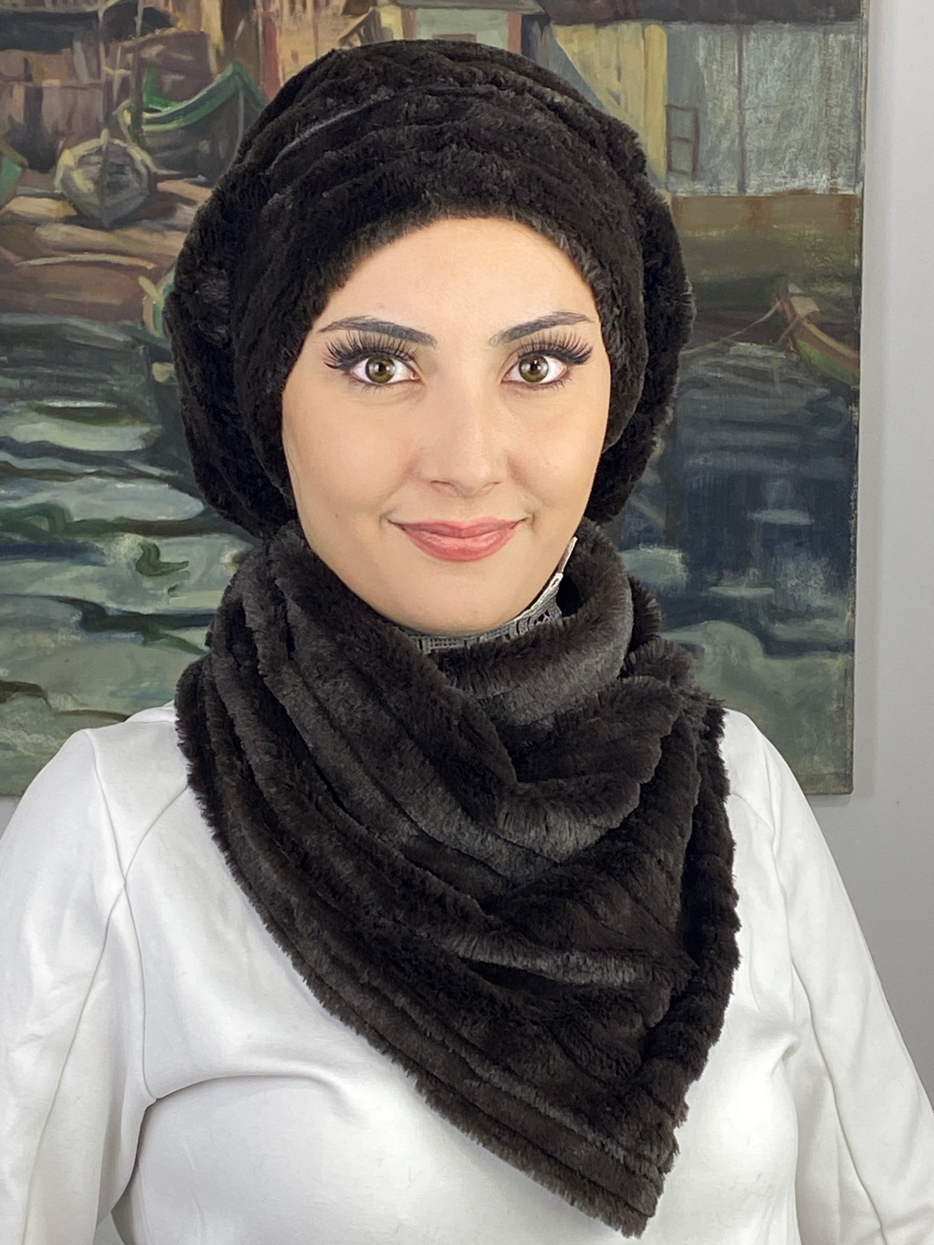 Peluş İkili Takımlar  - acı kahve