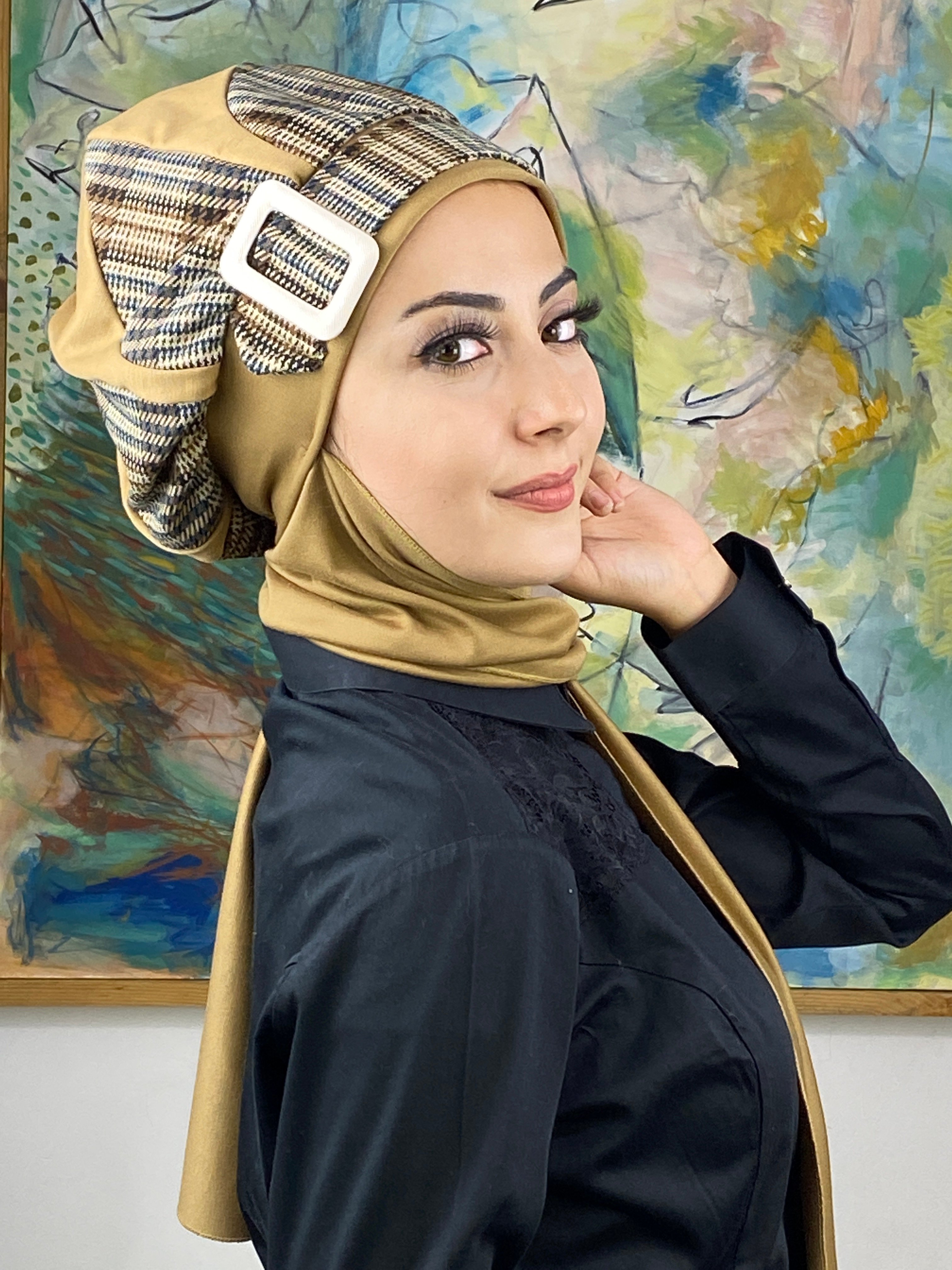 Damla Model İri Ekoseli Teasettür Bere