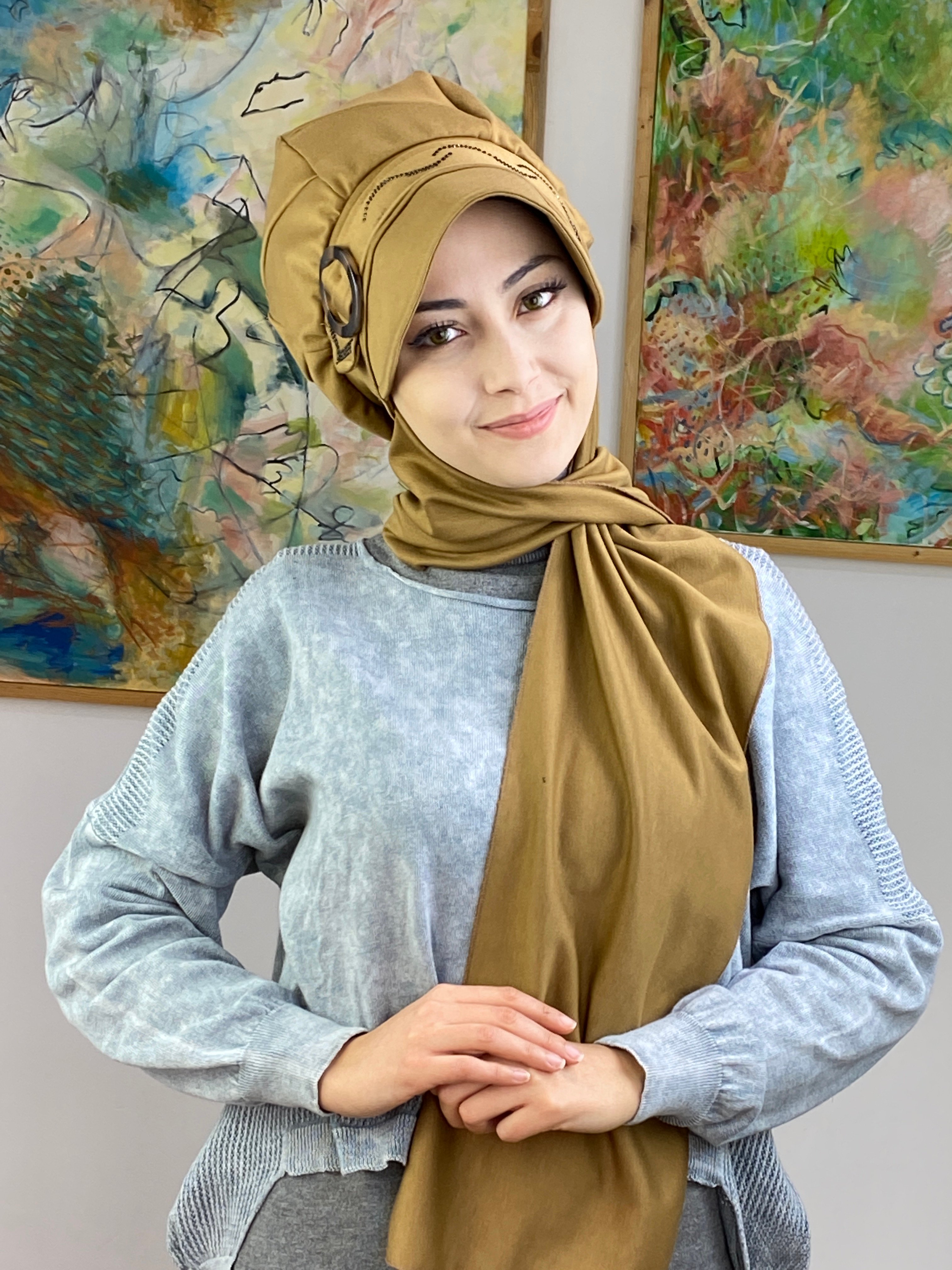 Taşlı Toka Model Şapka