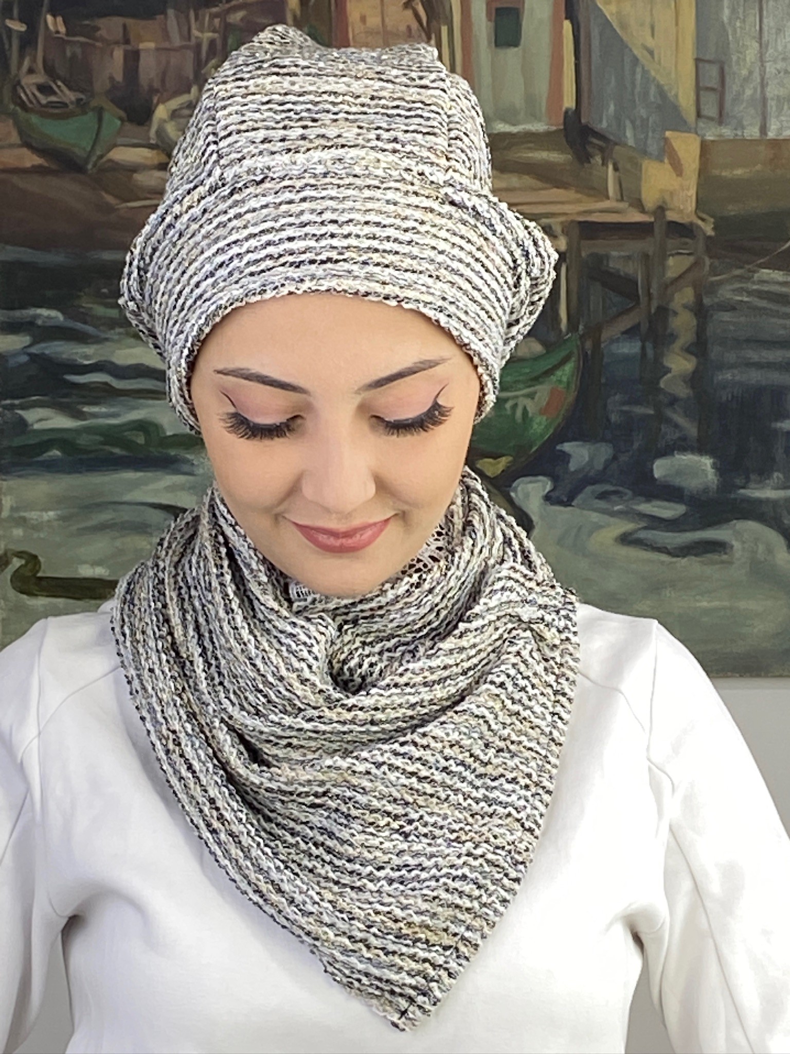 SAHRA MODEL  İKİLİ TRİKO BERE