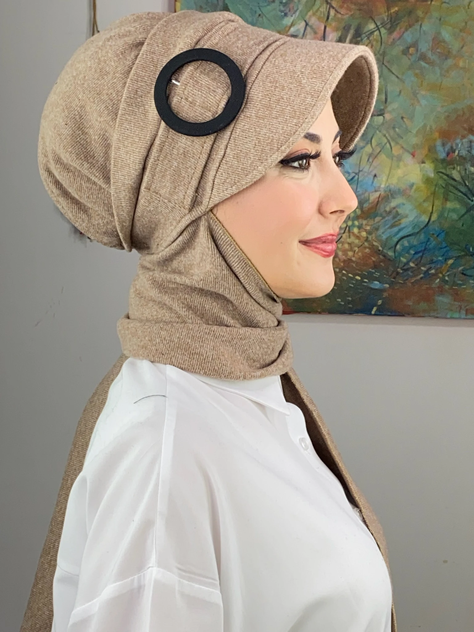 TOKALI ŞAPKA  - taba