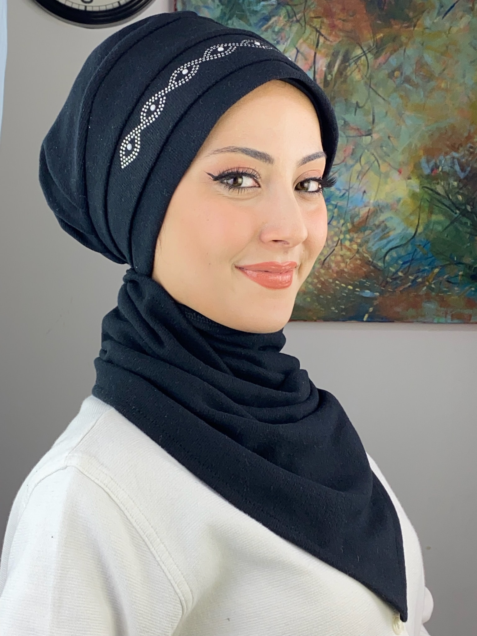 ARPA İNCİ  DESENLİ BERE