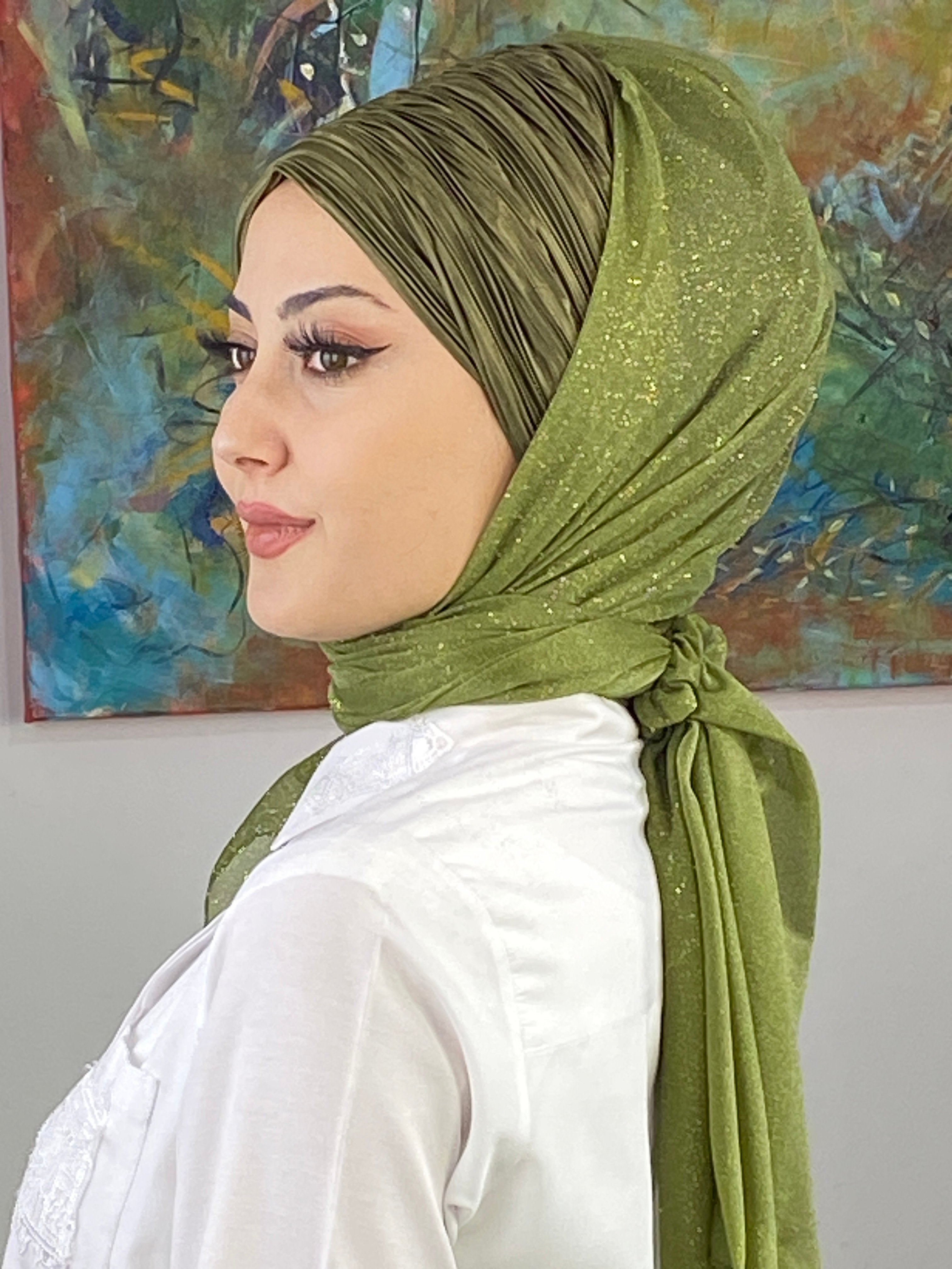 Dilber Model Büzgülü Abiye Şal