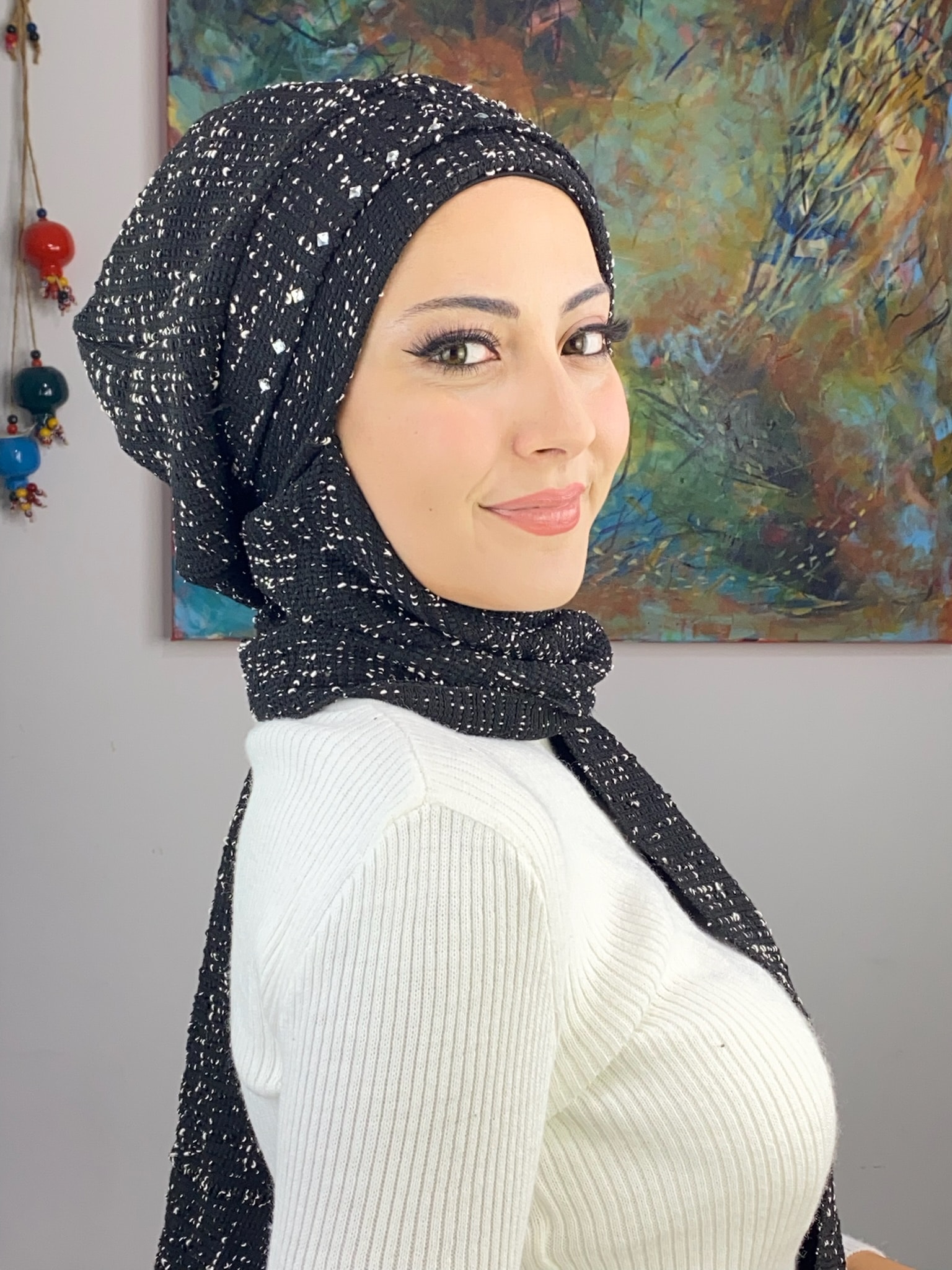 KARE TAŞ DETAYLI BERE