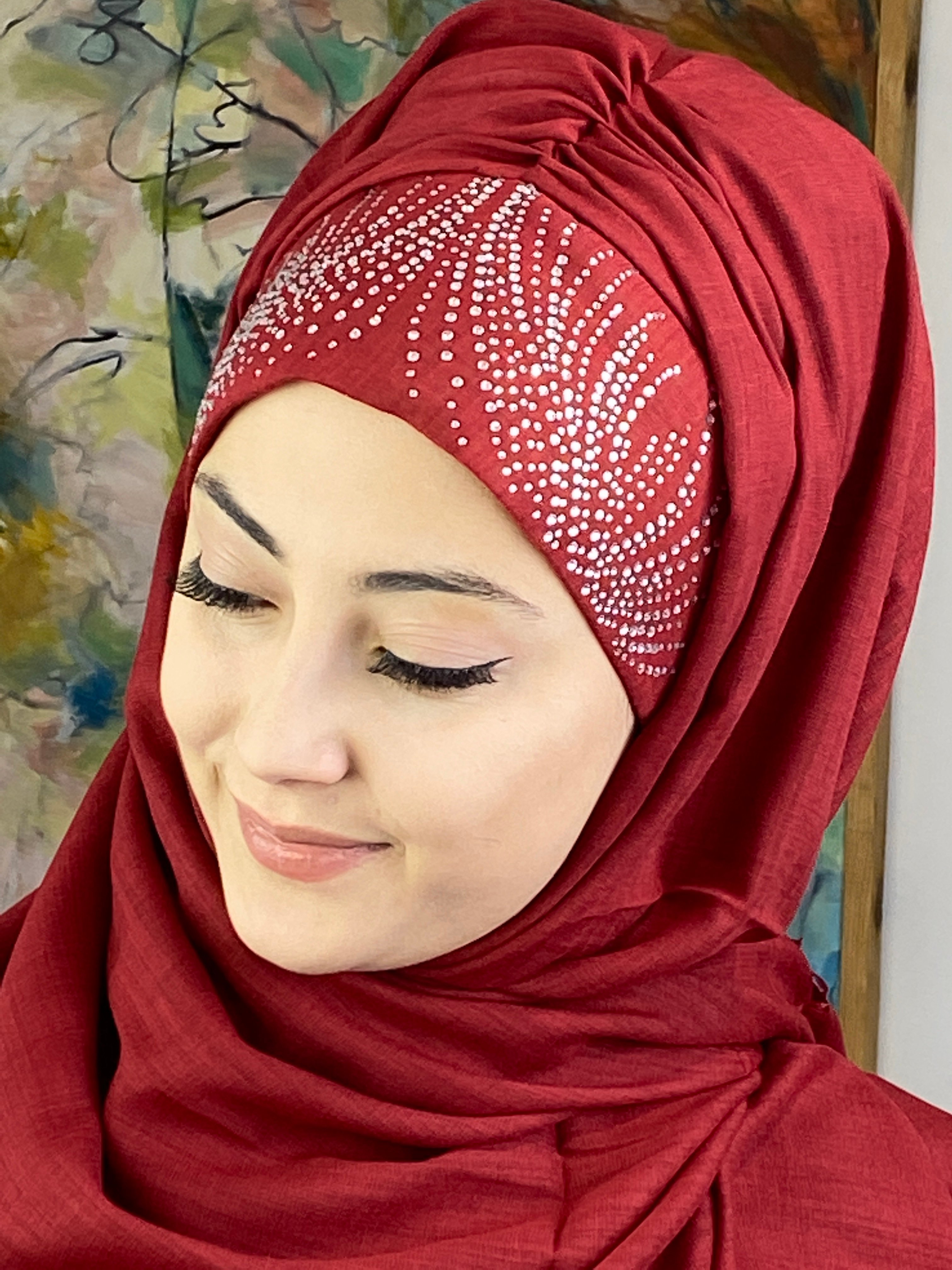 İhtişamlı Taşlı Model Şal