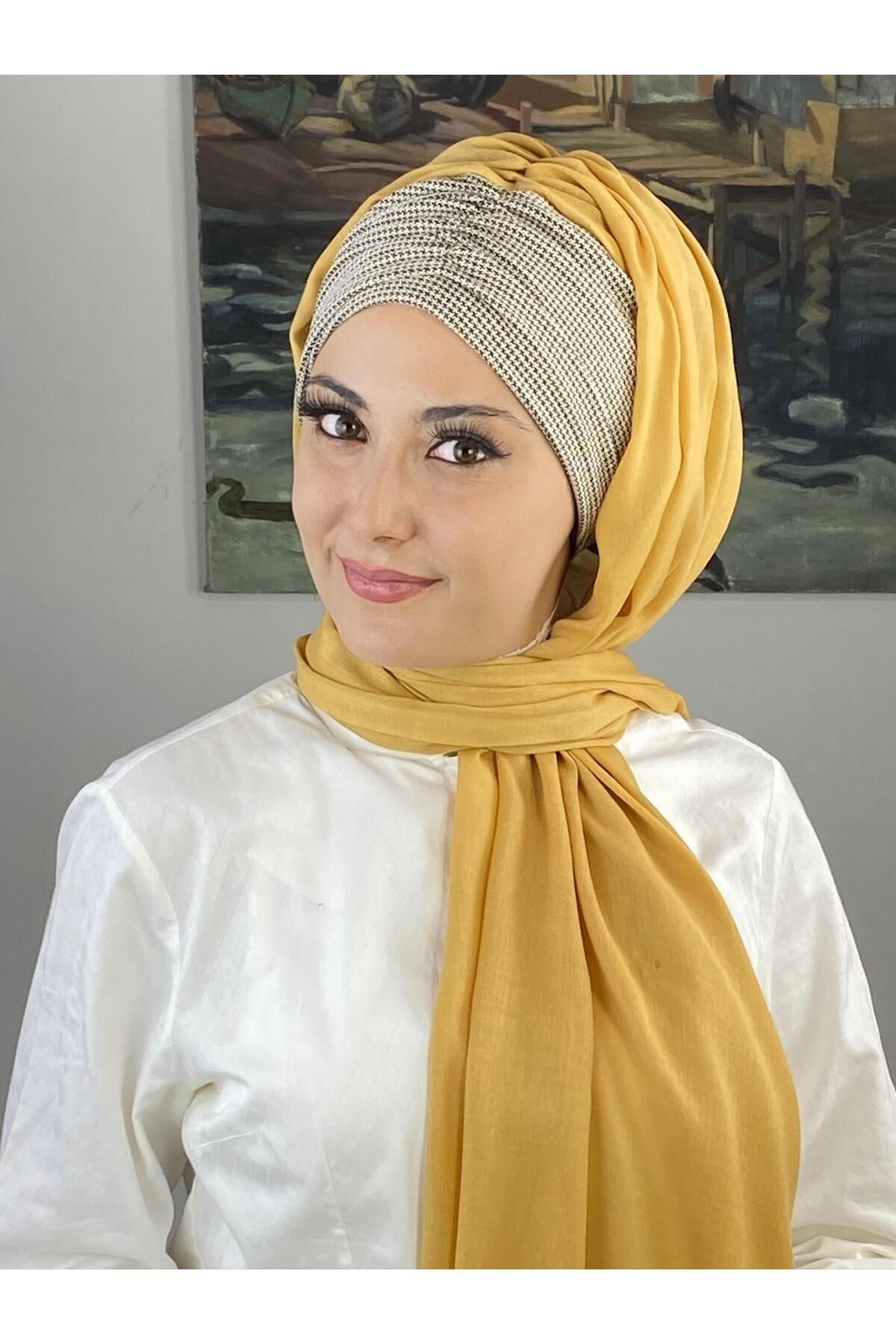 SARI PİTİKARE BÜZGÜLÜ ŞAL