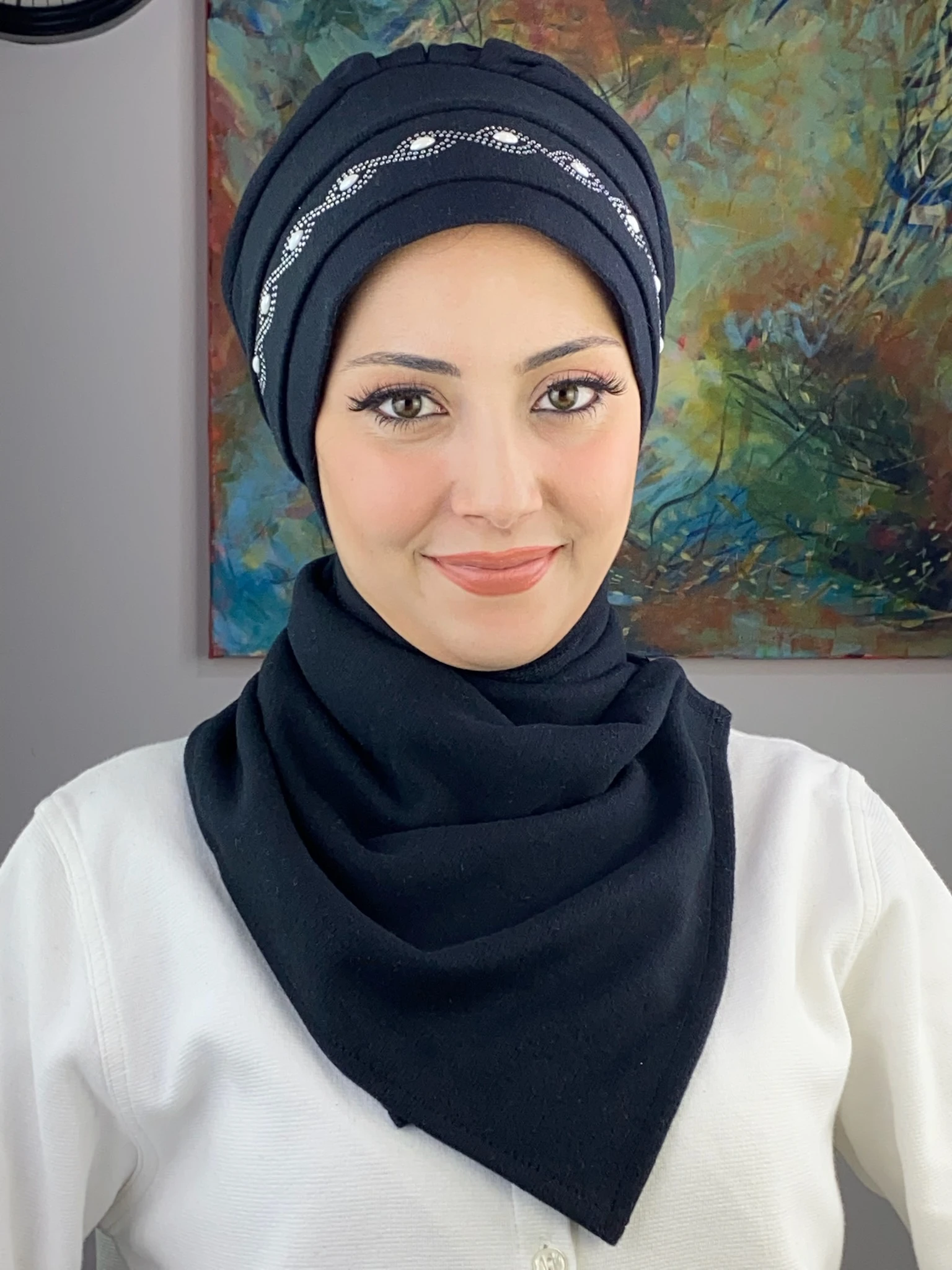 ARPA İNCİ YILAN  DESENLİ BERE 