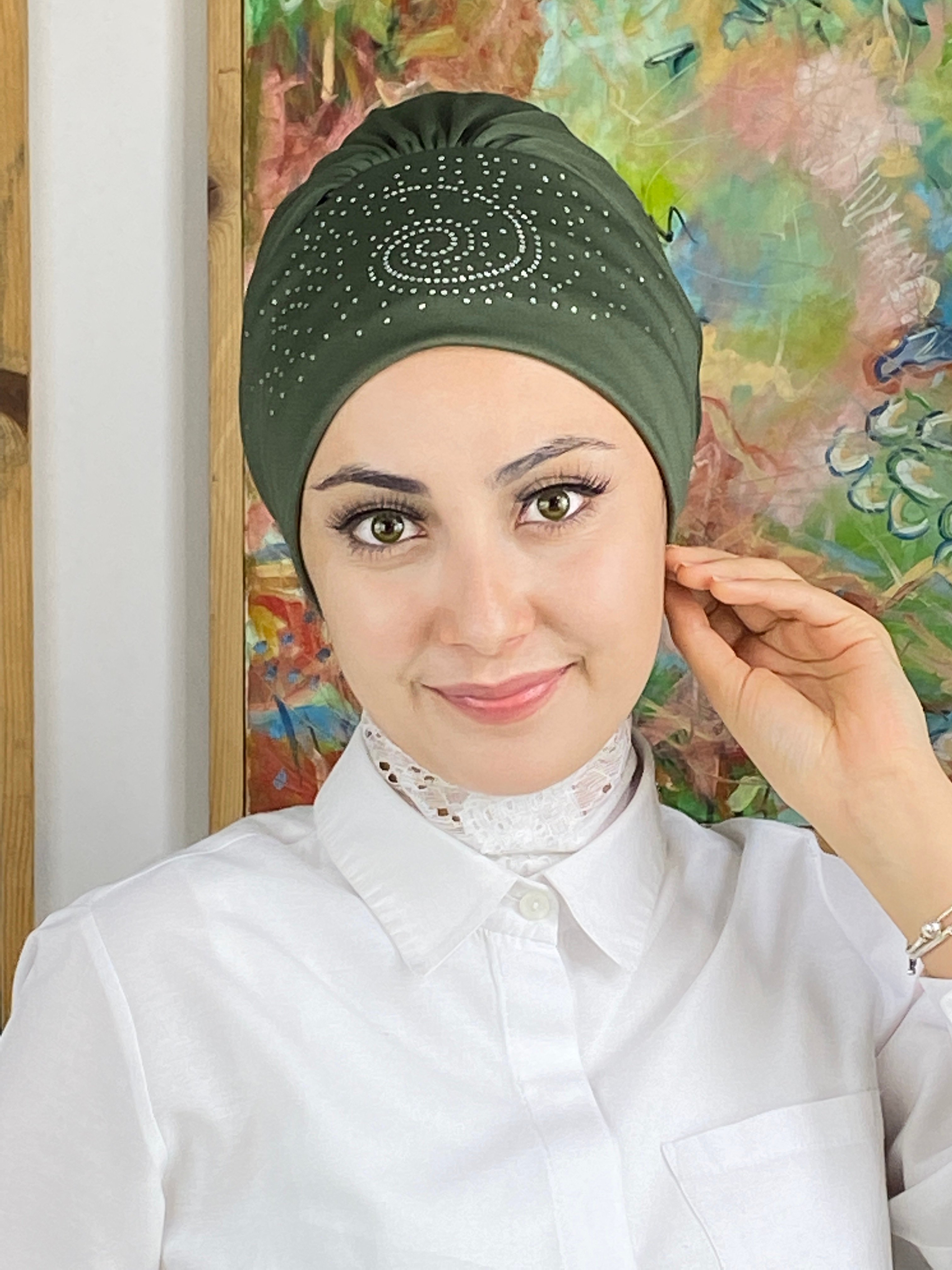 Helezon Model Bone - kına yeşili