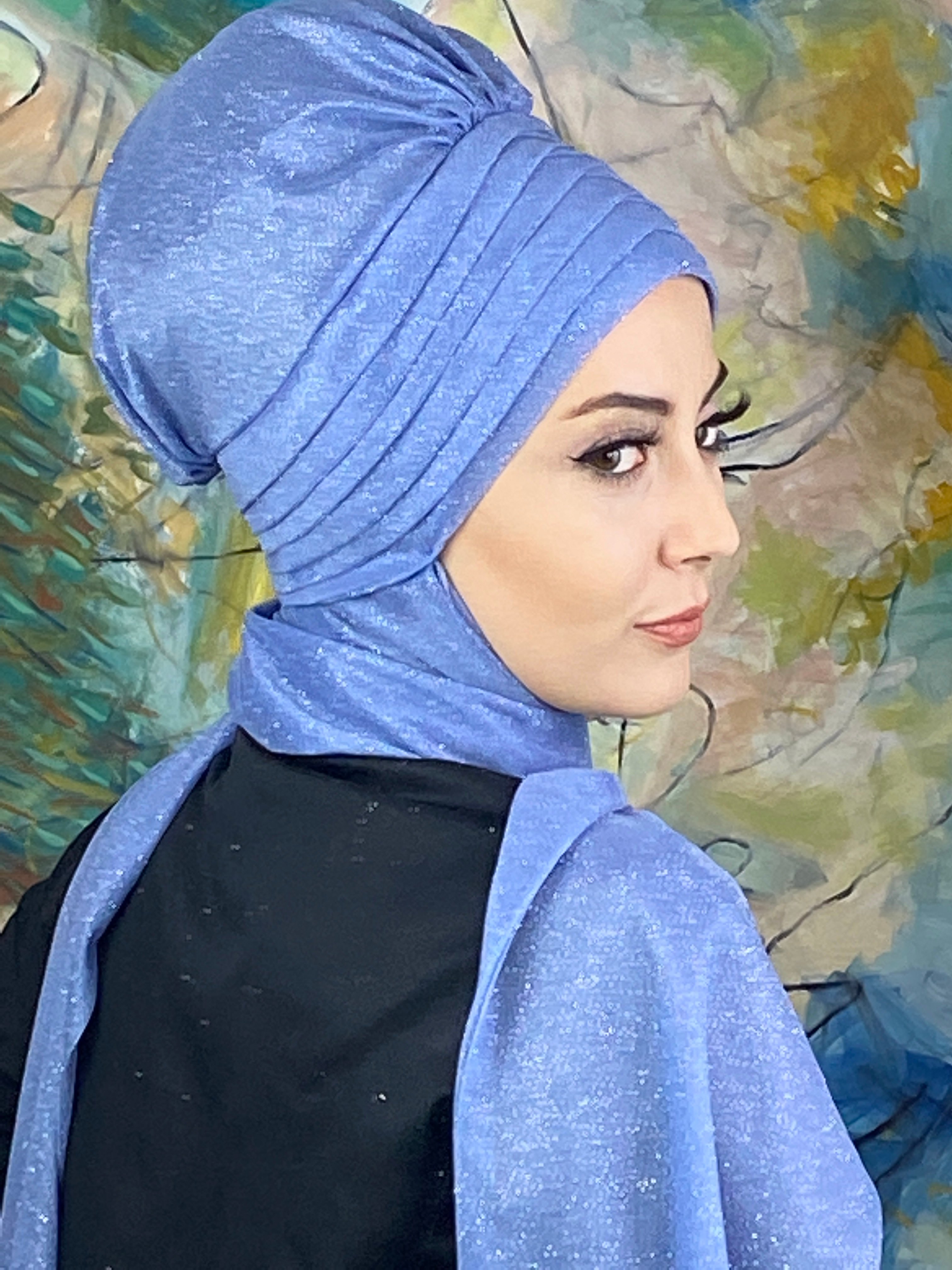 Simli Atkılı Bone şal 