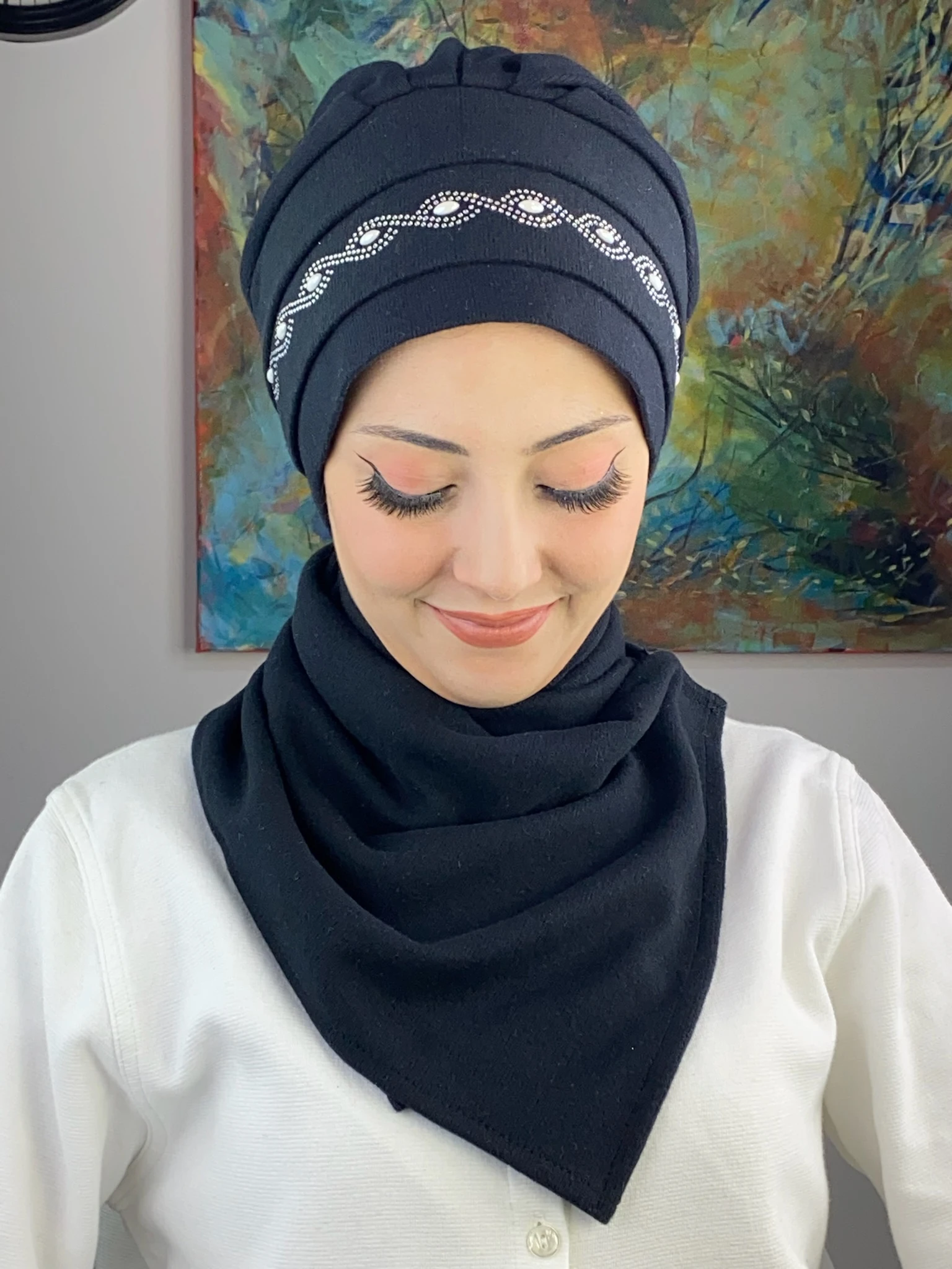 ARPA İNCİ YILAN  DESENLİ BERE 