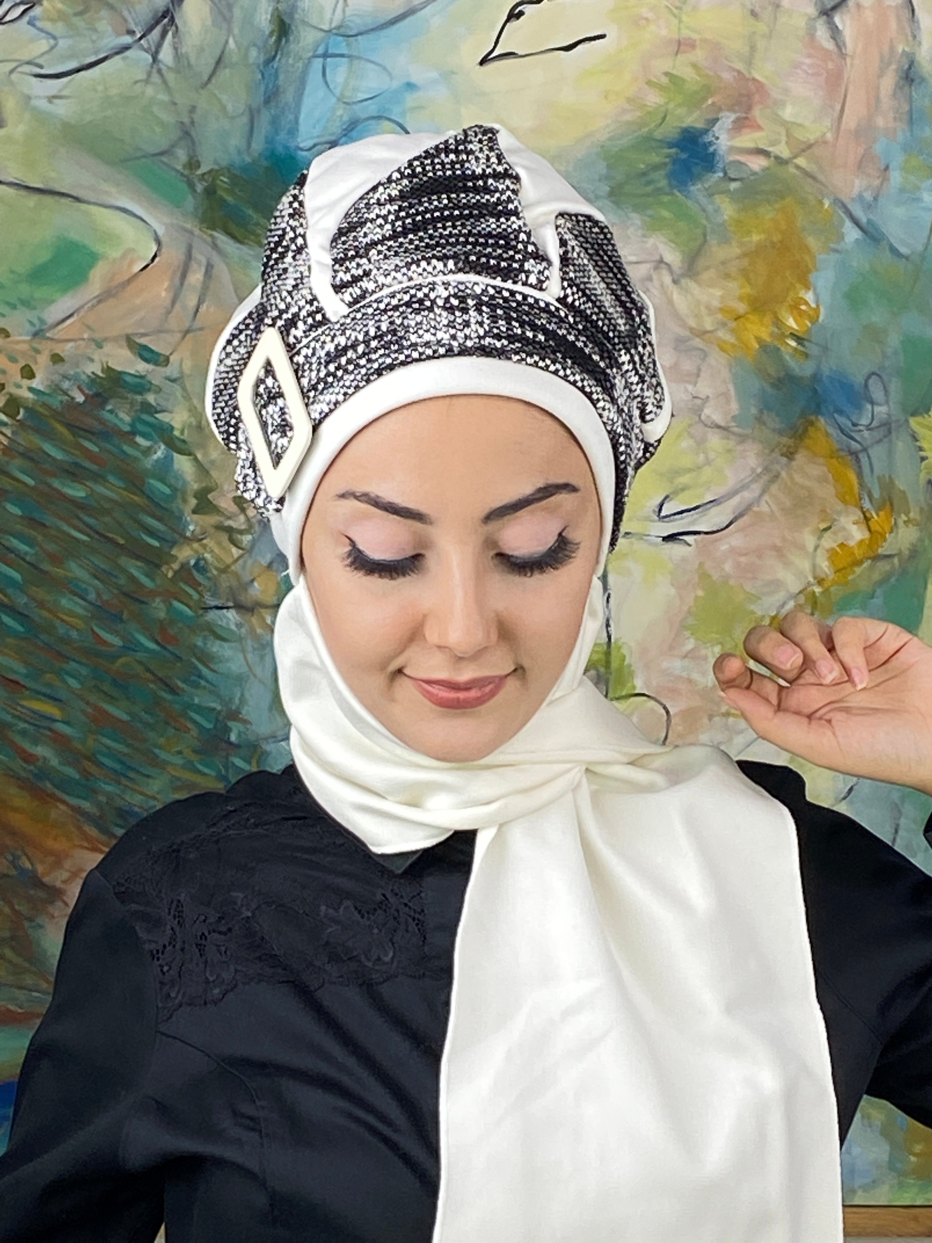 Damla Model Kırçıllı Tesettür Bere