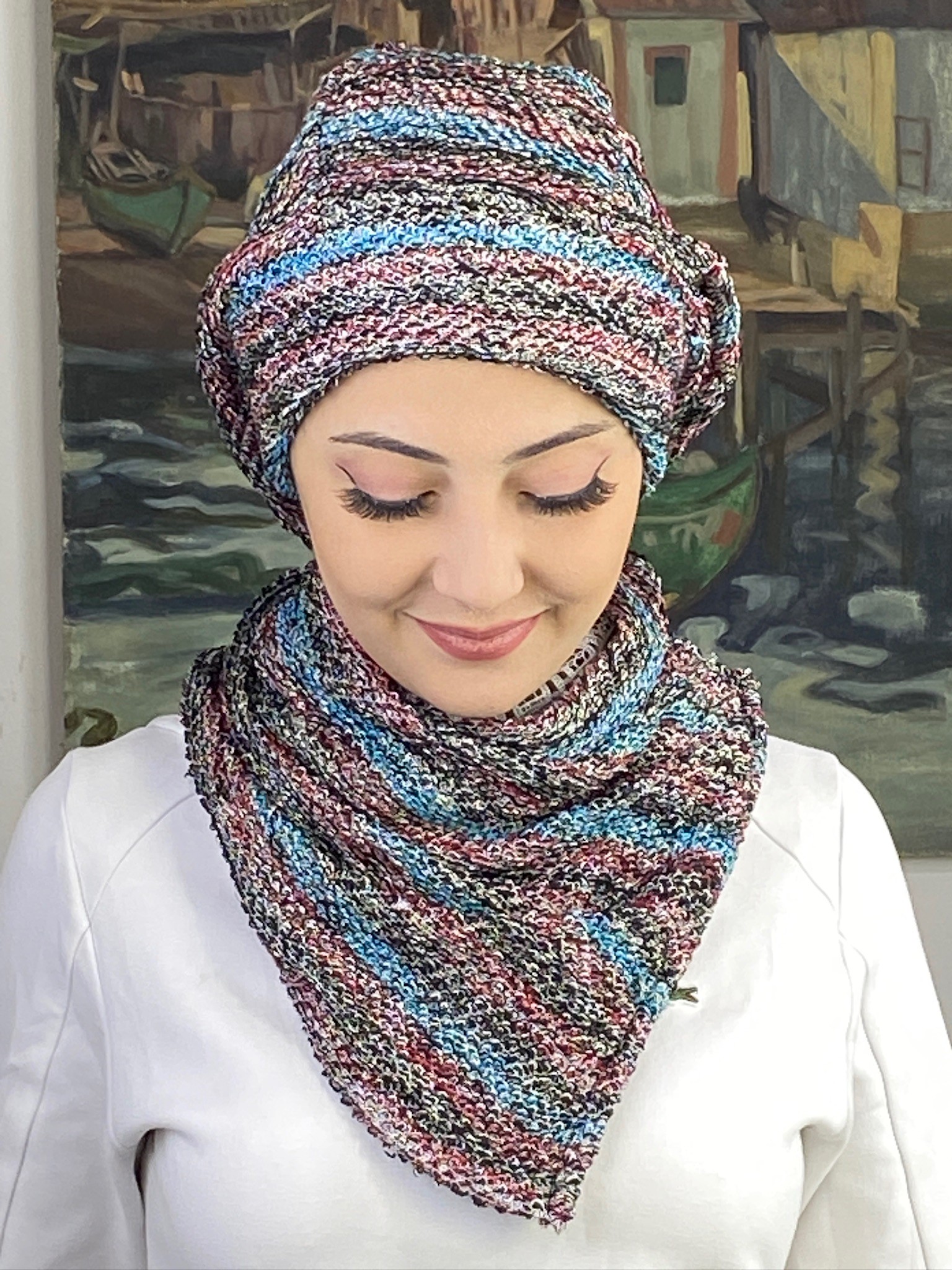 SAHRA MODEL  İKİLİ TRİKO BERE