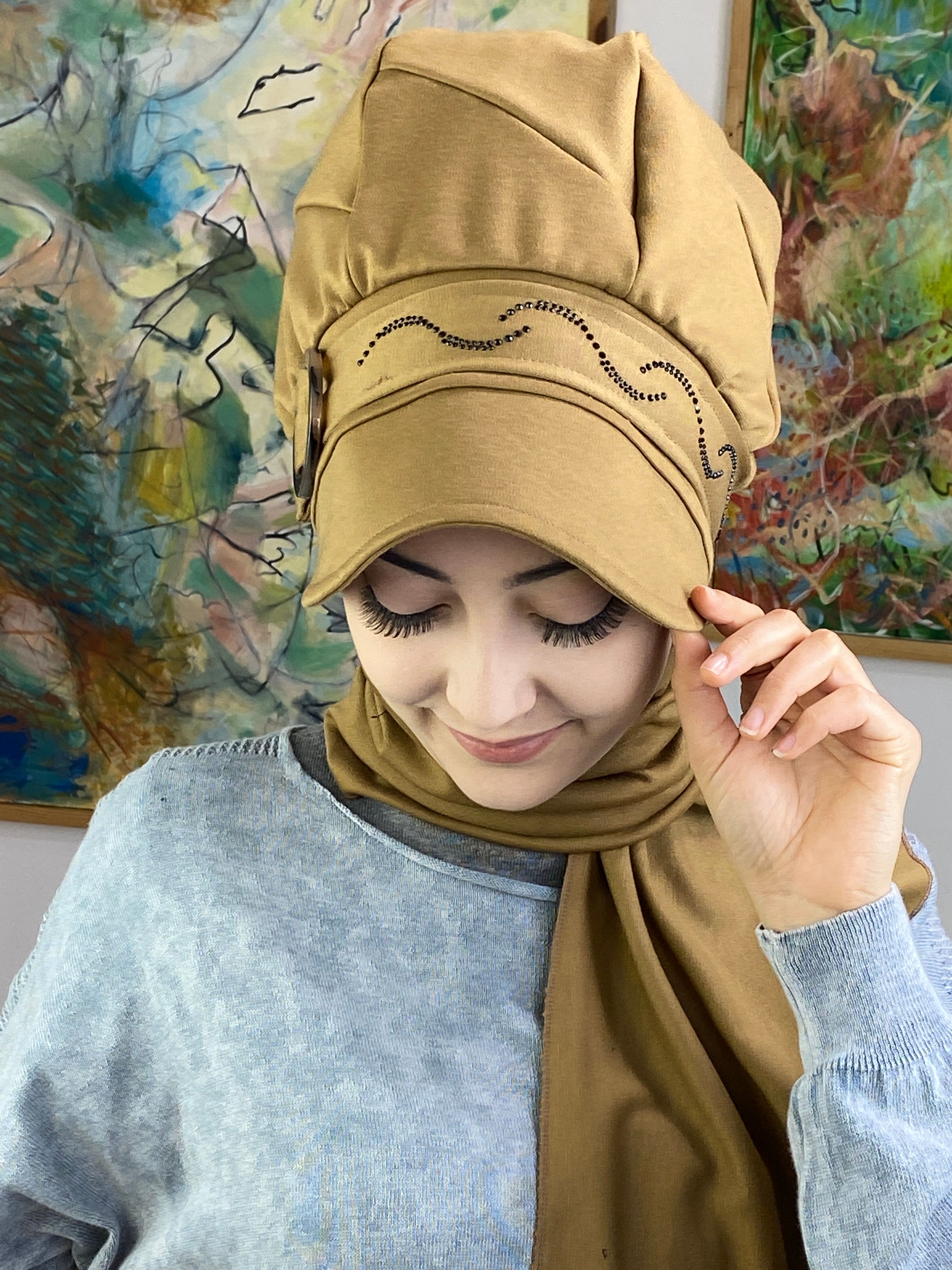Taşlı Toka Model Şapka
