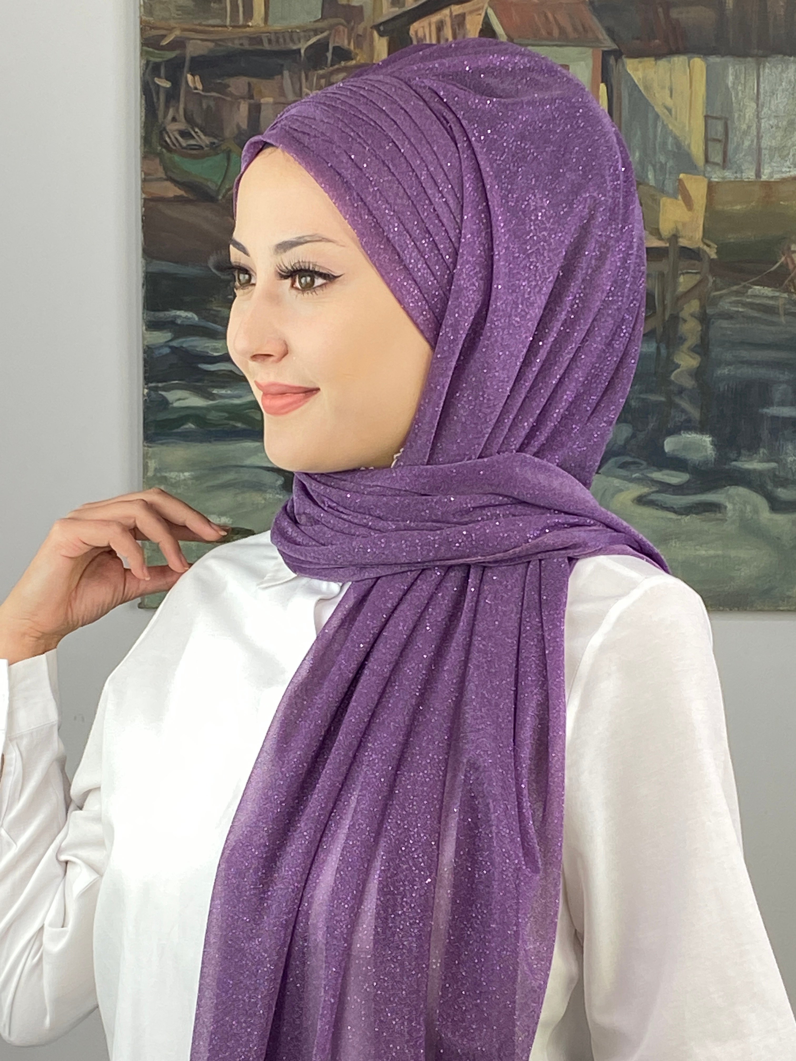 Topkapı Çapraz Drapeli Simli Hazır Şal