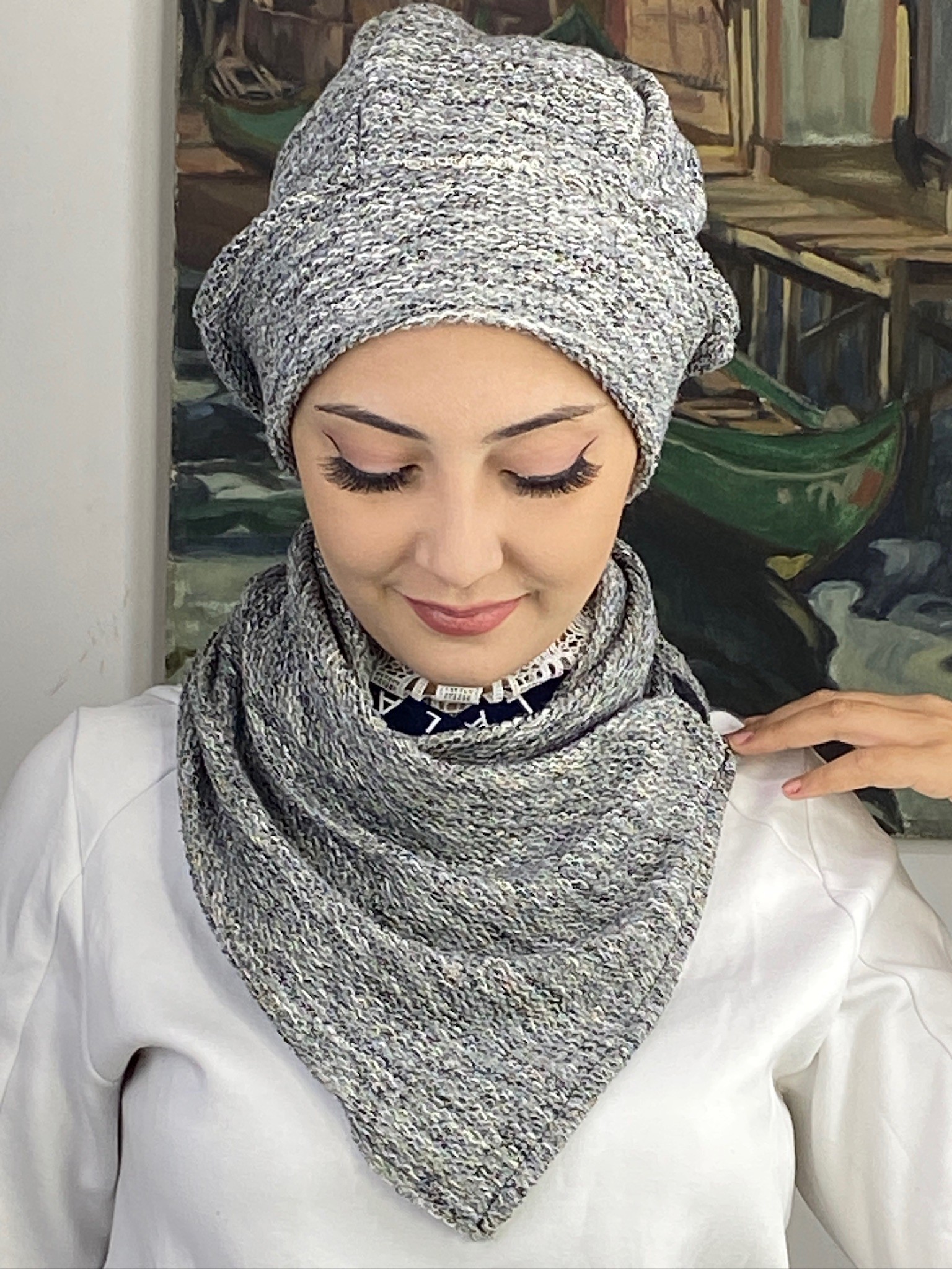 SAHRA MODEL  İKİLİ TRİKO BERE
