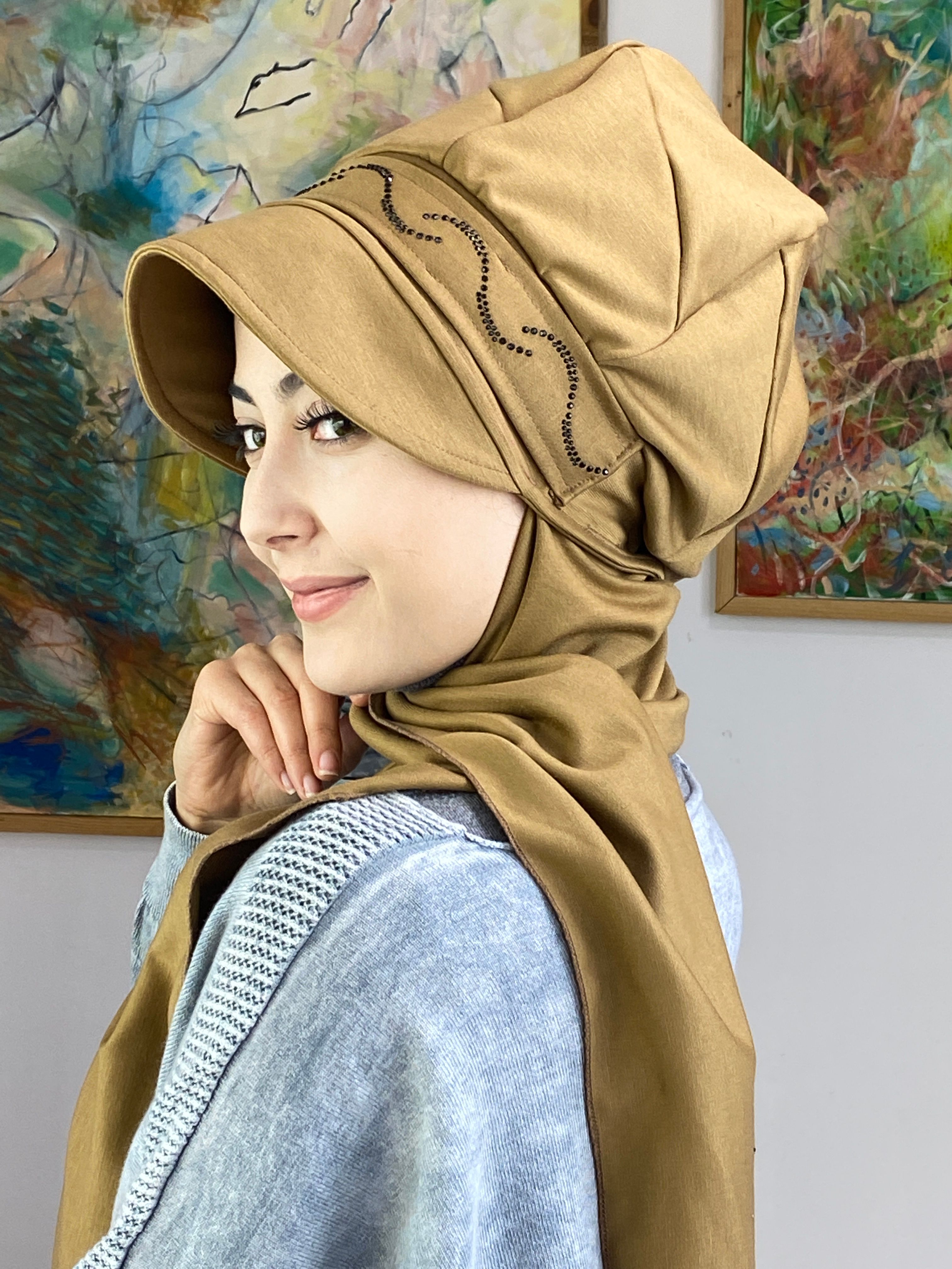 Taşlı Toka Model Şapka