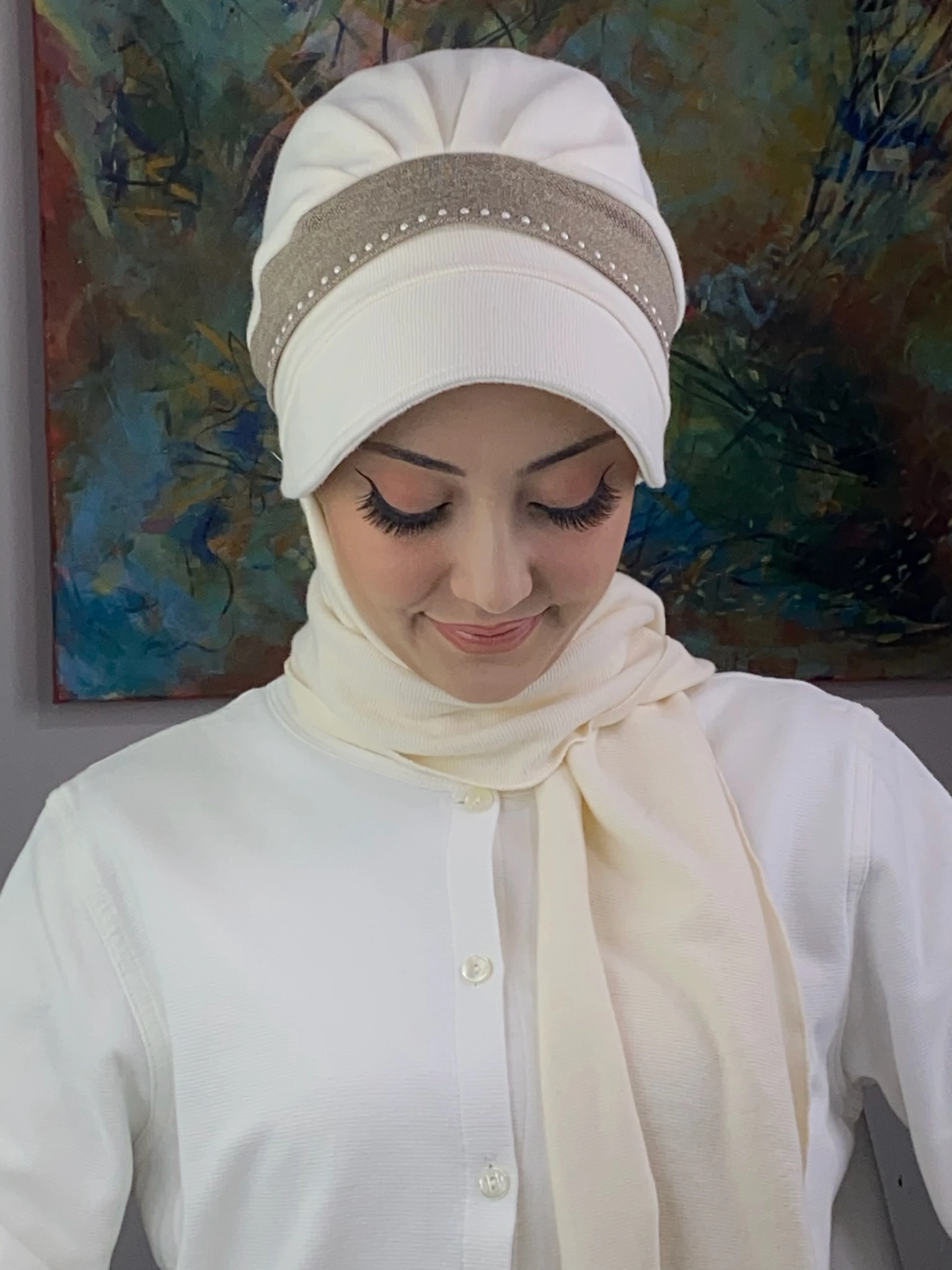 ÇİFT RENK İNÇİ DETAYLI  ŞAPKA