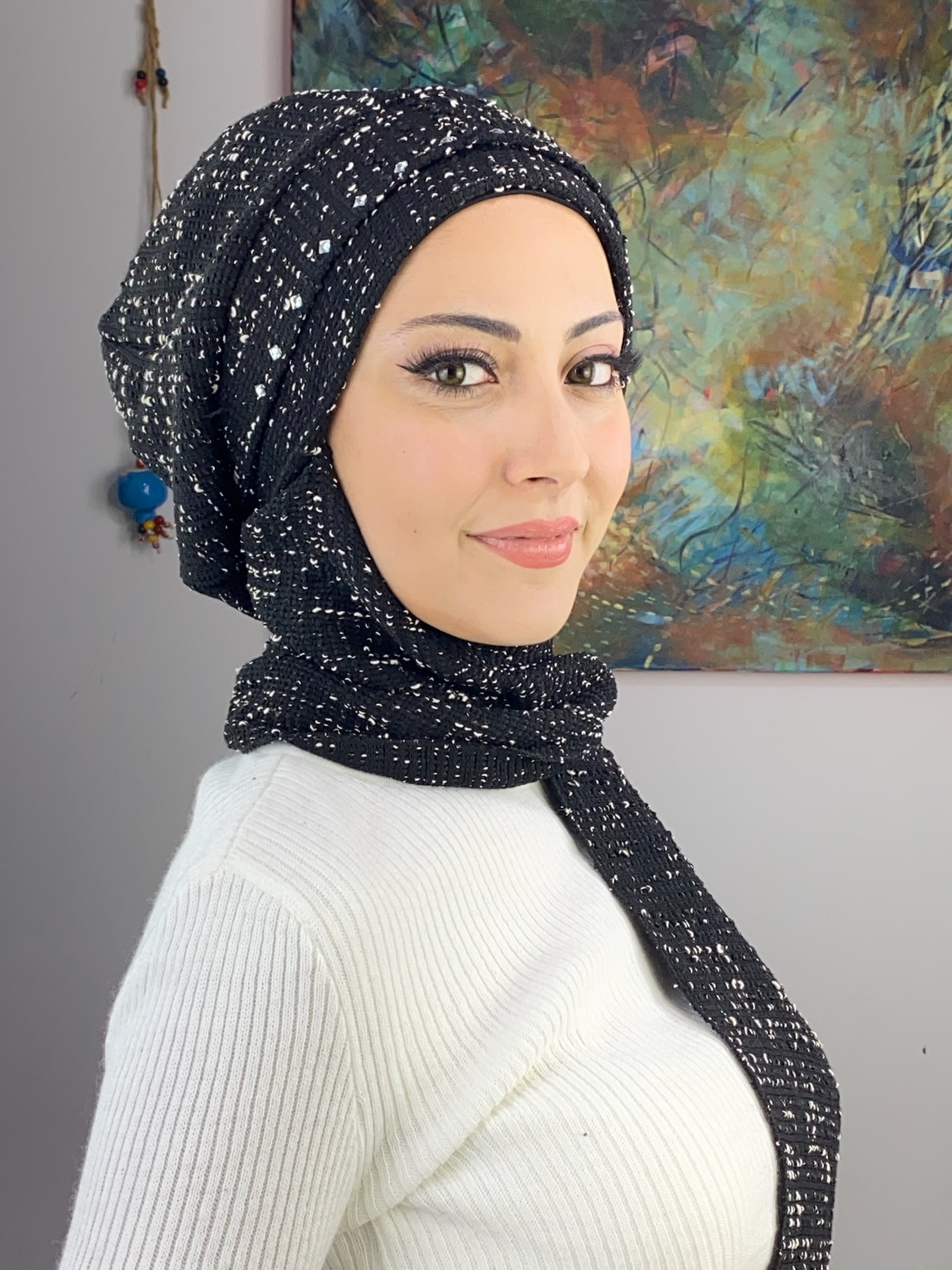 KARE TAŞ DETAYLI BERE