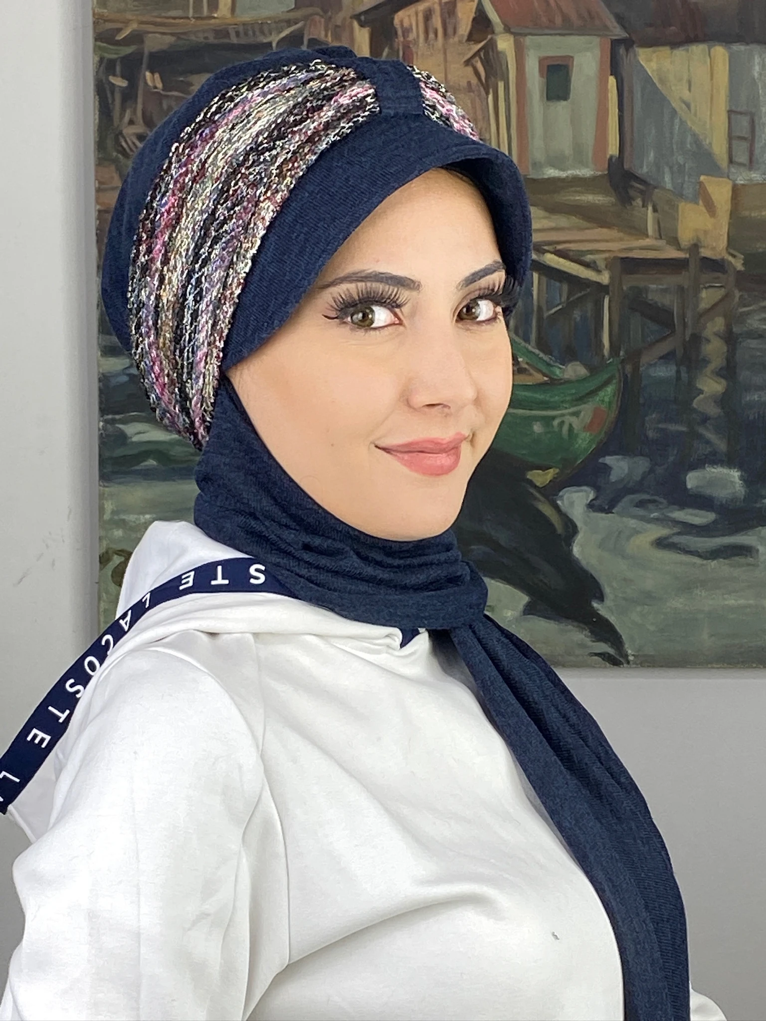 TEK BİRİTLİ ŞAPKA ŞAL