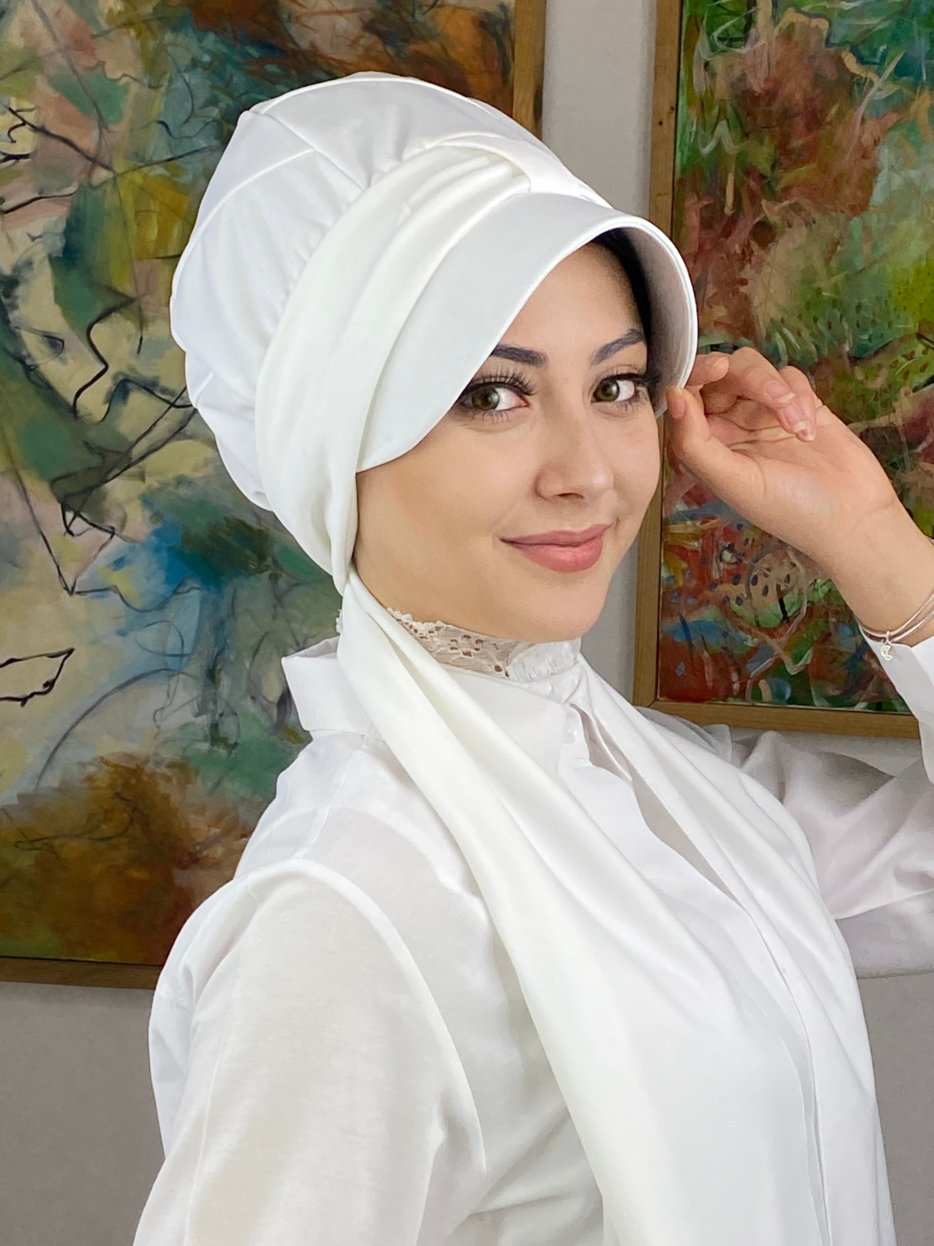 Tek Biritli Atkılı Şapka