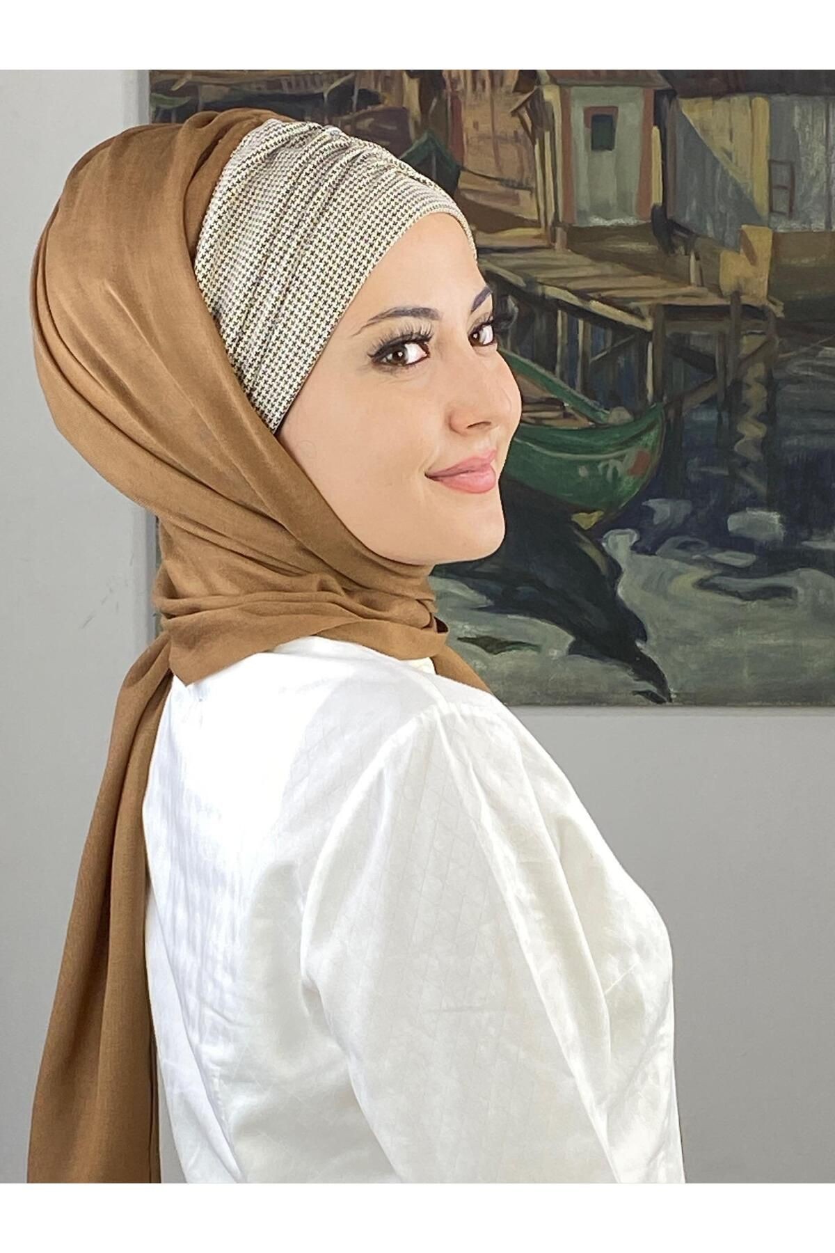 KAHVE PİTİKARE BÜZGÜLÜ ŞAL