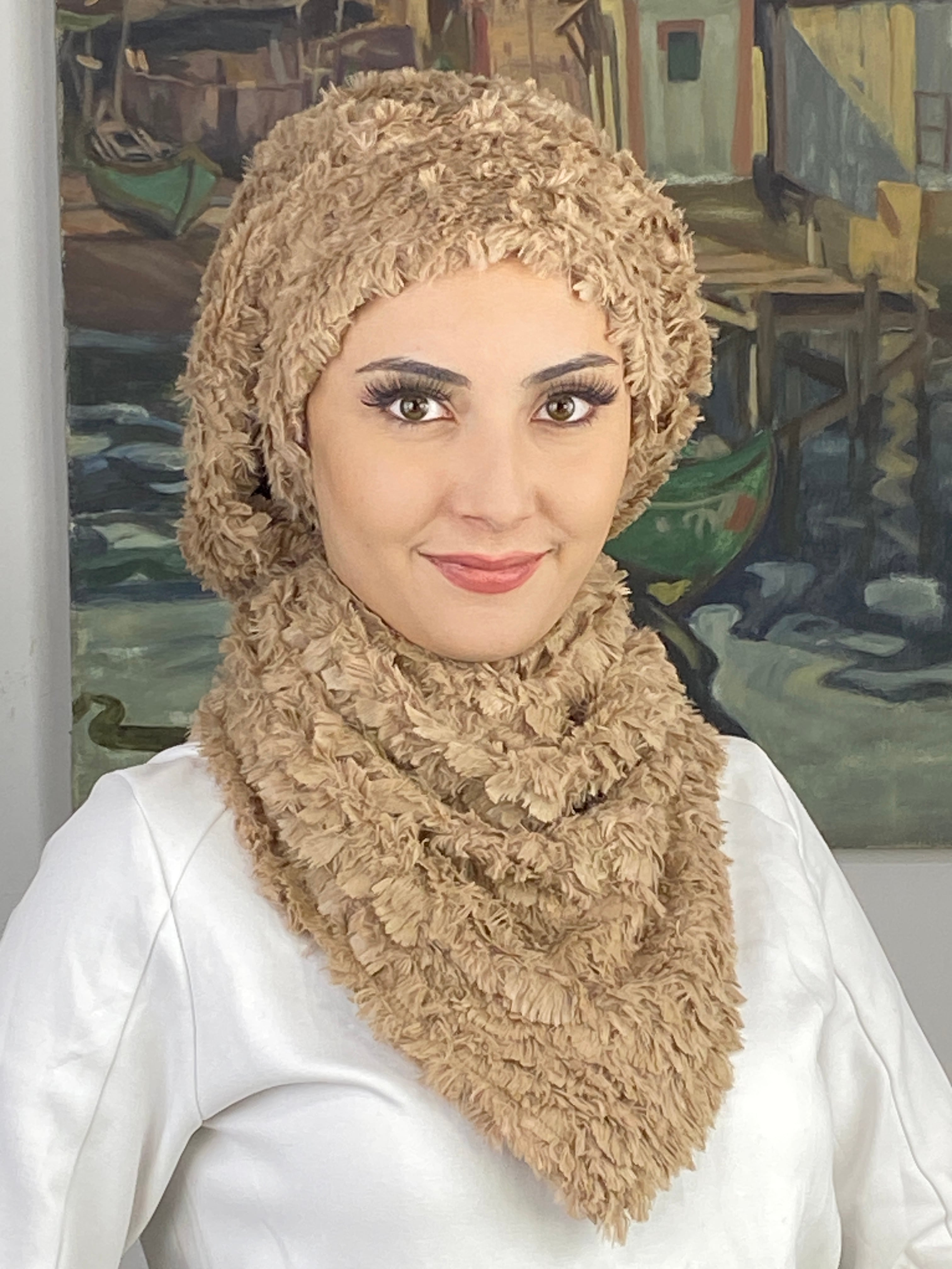 Peluş İkili Takımlar  - sütlü kahve