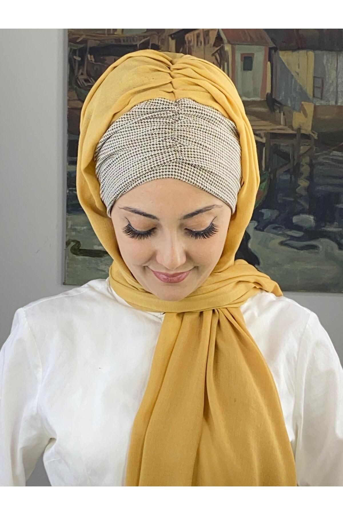 SARI PİTİKARE BÜZGÜLÜ ŞAL