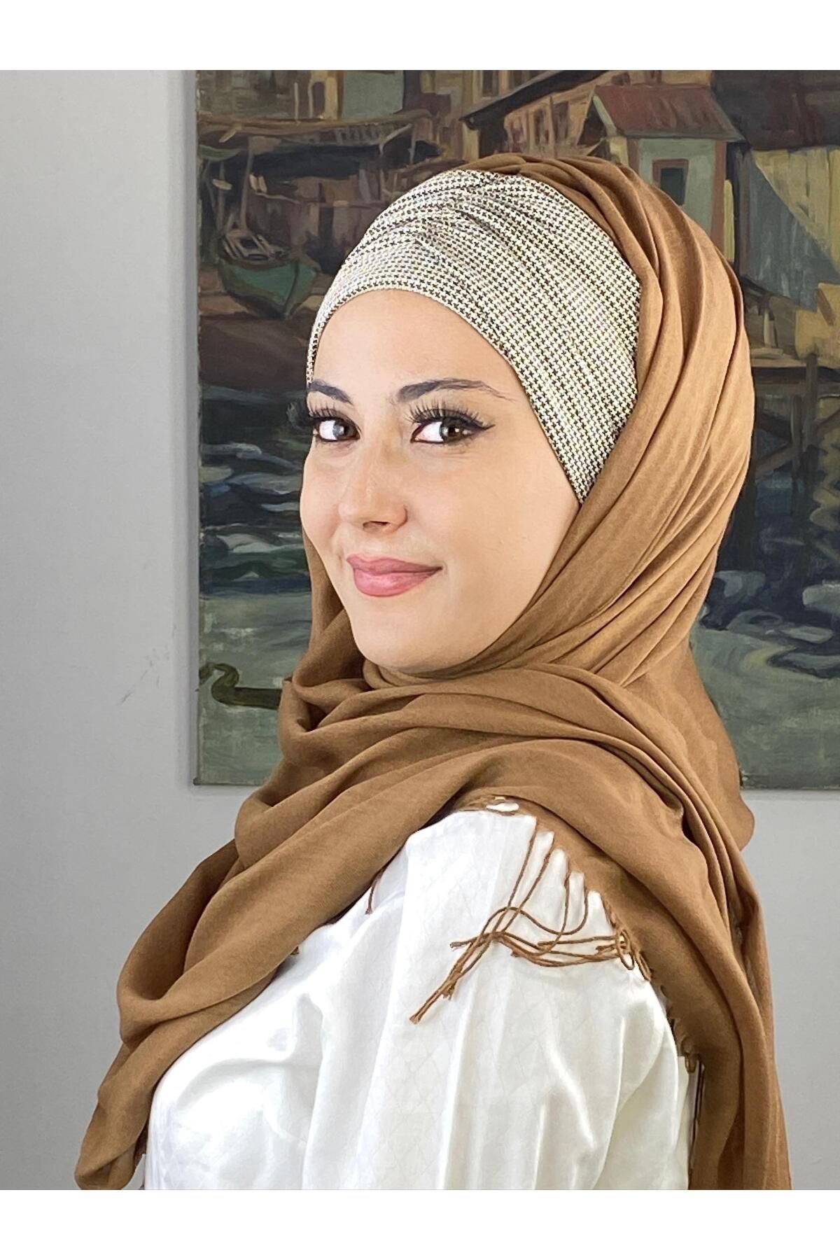 KAHVE PİTİKARE BÜZGÜLÜ ŞAL
