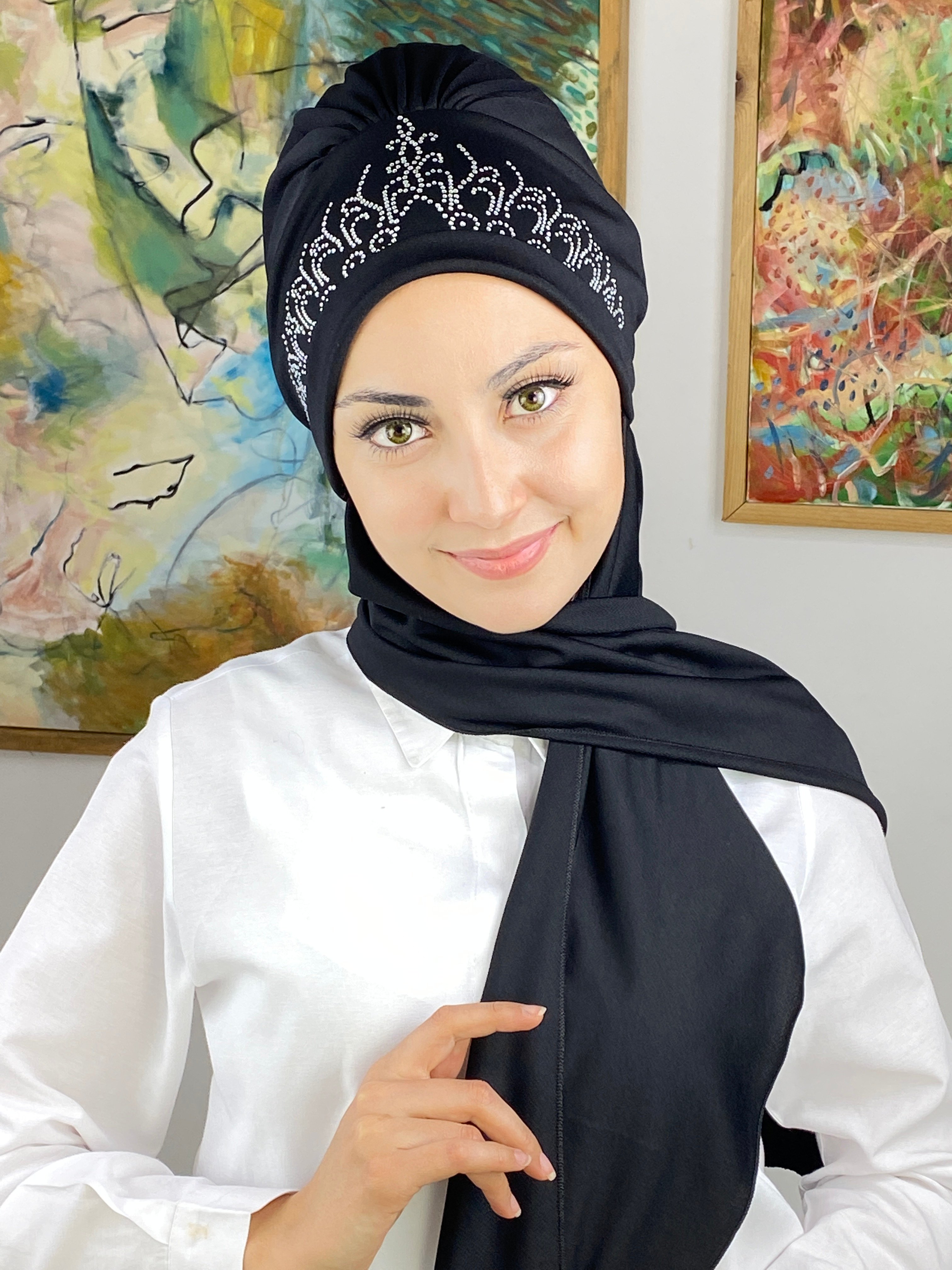 Prenses Model Büzgülü Atkılı Bone - koyu gri - simli