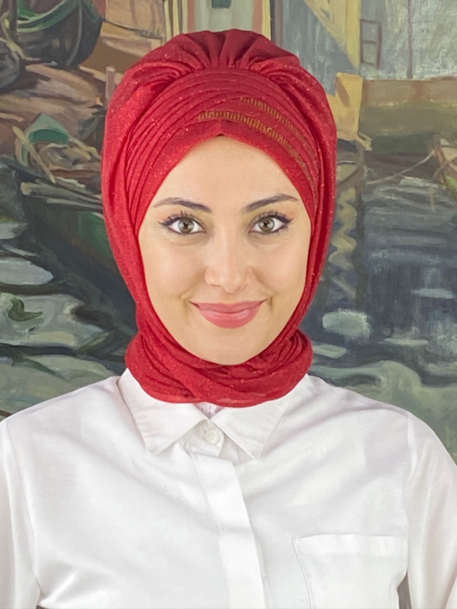 FRANSIZ CAPRAZ DRAPE DETAYLI ABİYE ŞAL