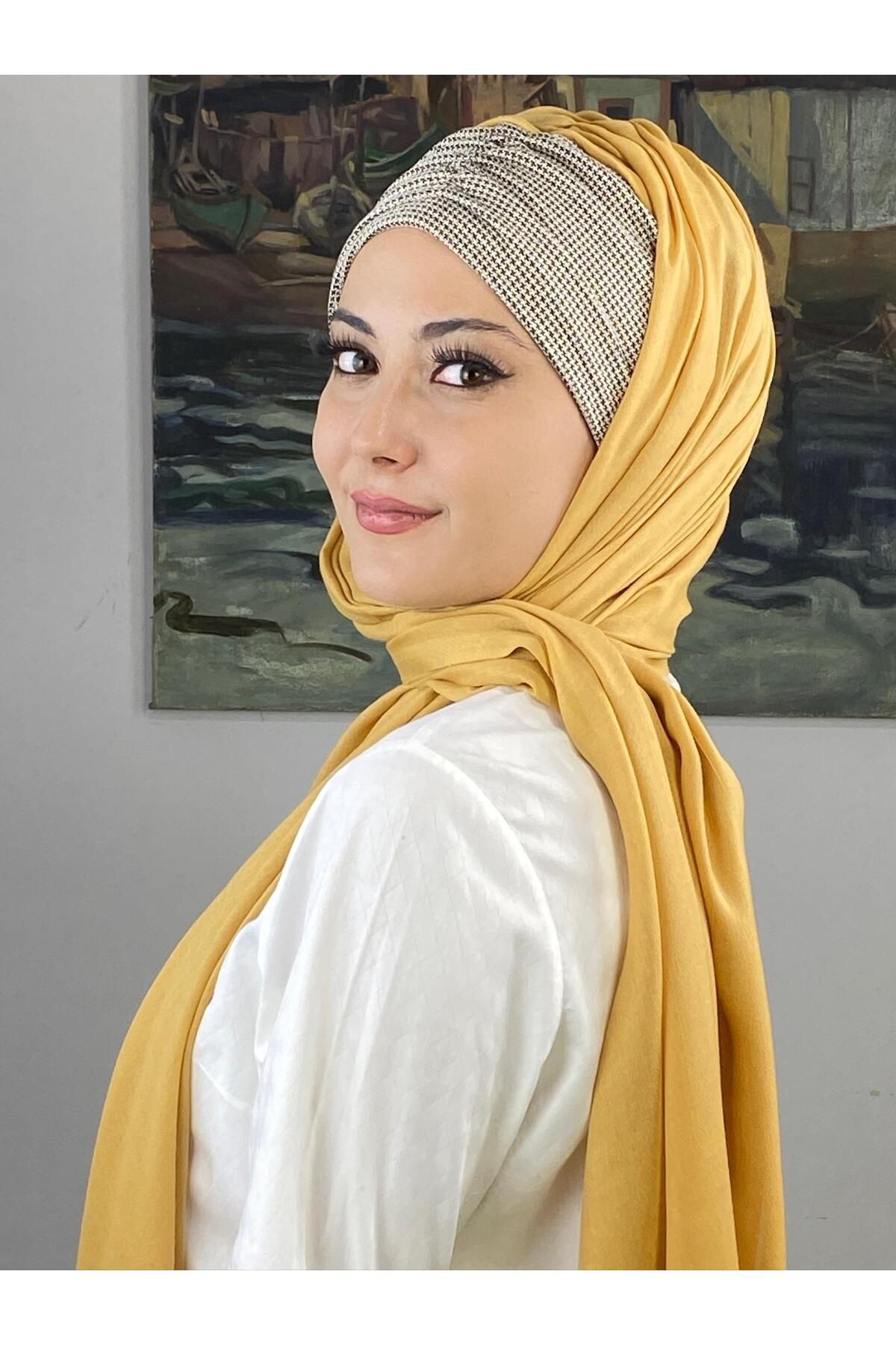 SARI PİTİKARE BÜZGÜLÜ ŞAL