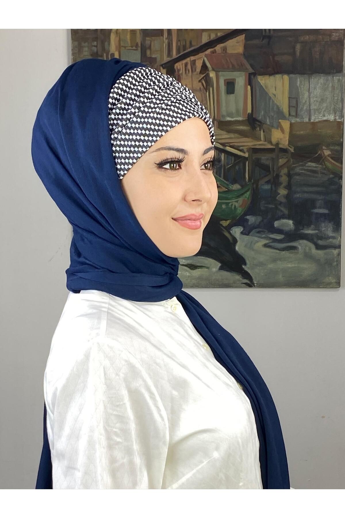 LACİVERT KAZ  BÜZGÜLÜ ŞAL