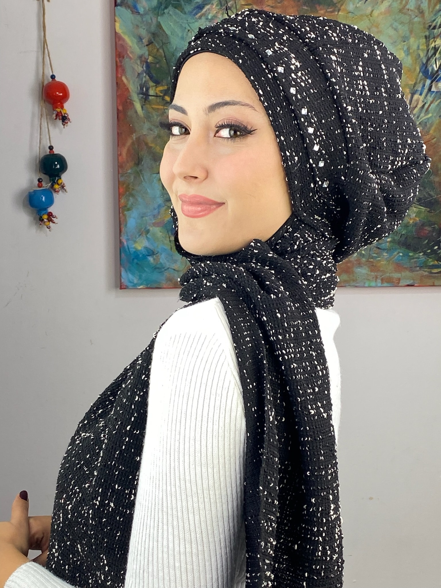 KARE TAŞ DETAYLI BERE