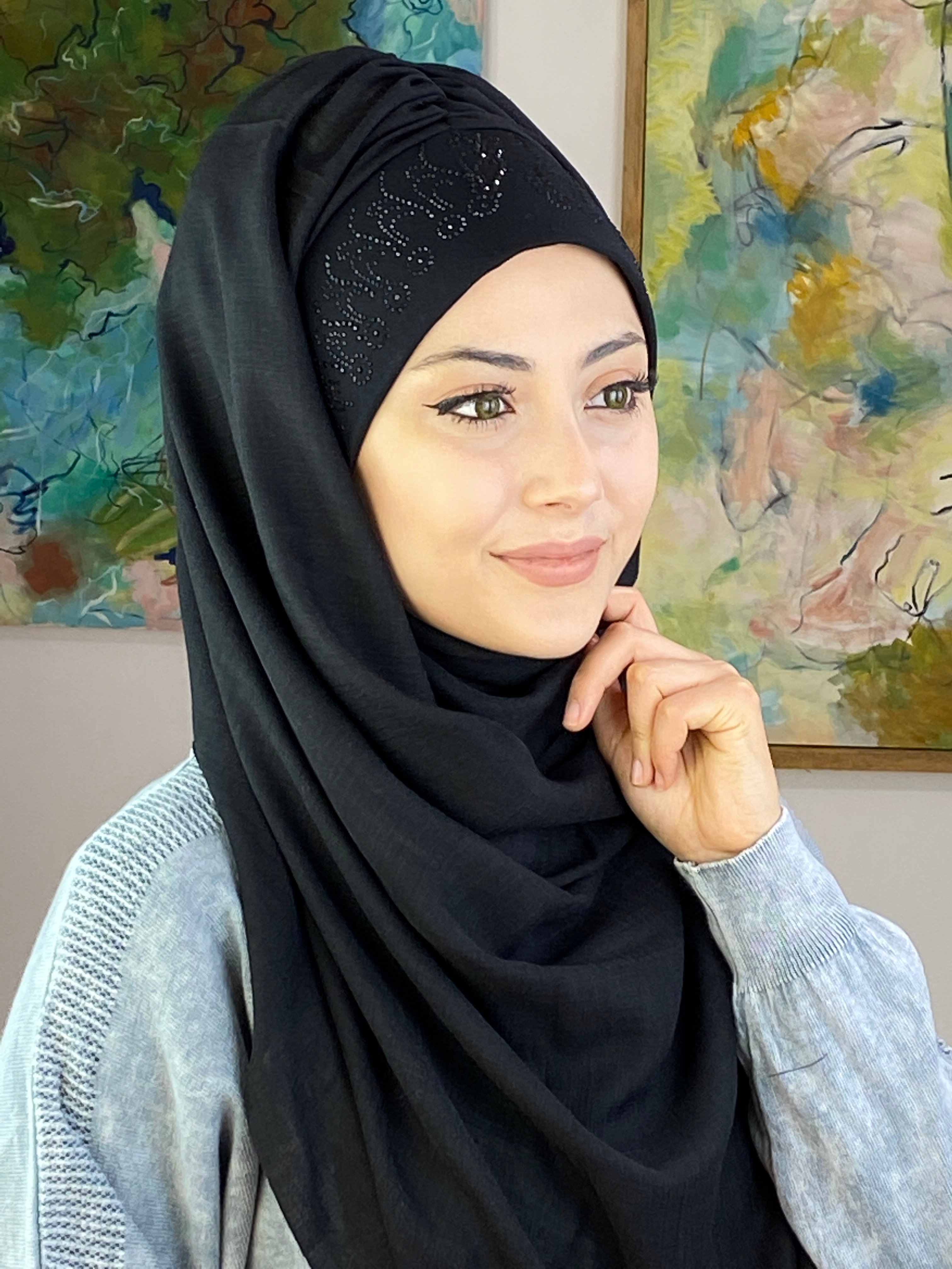 Prenses Taç Model Hazır Şal