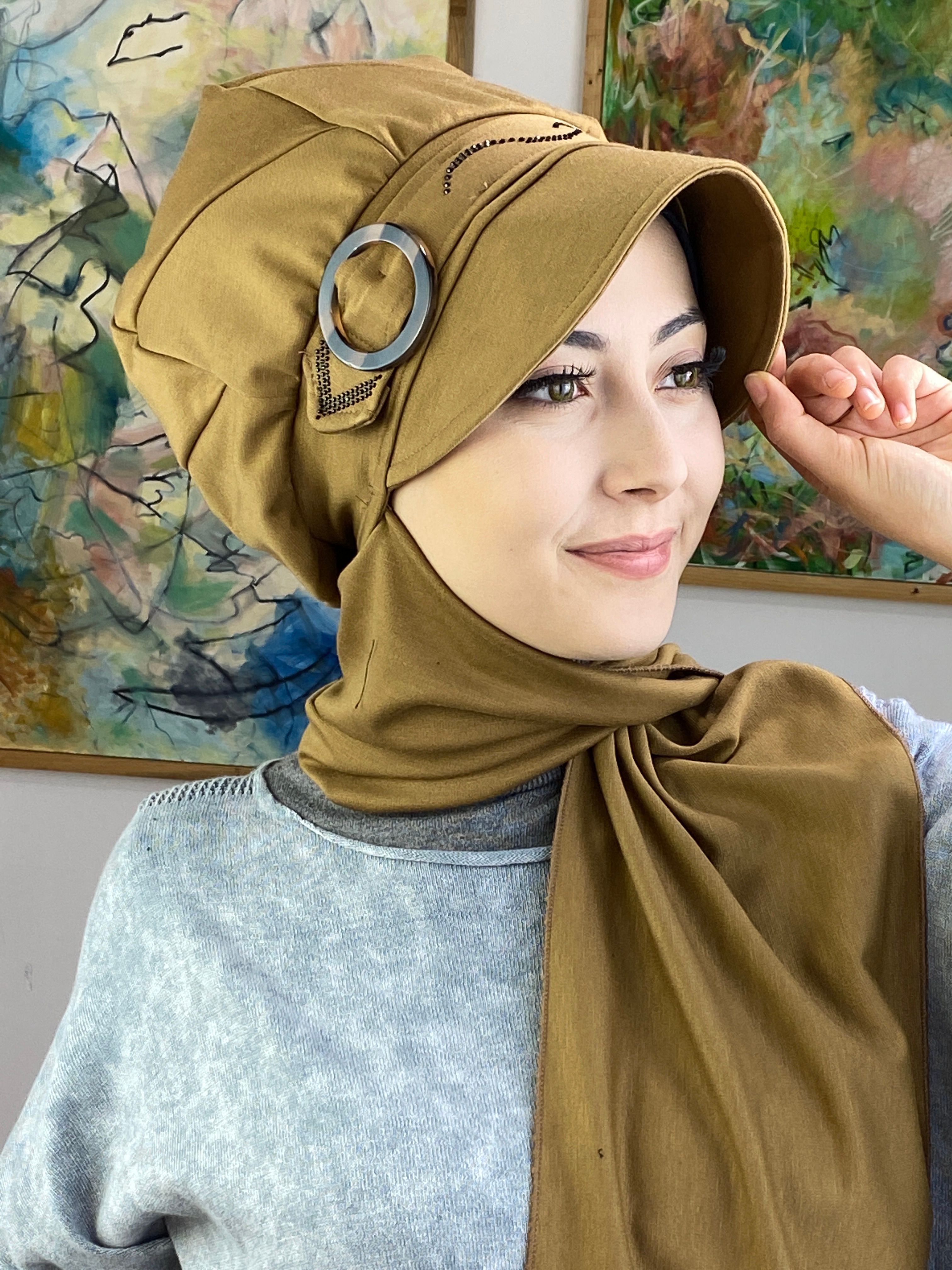 Taşlı Toka Model Şapka